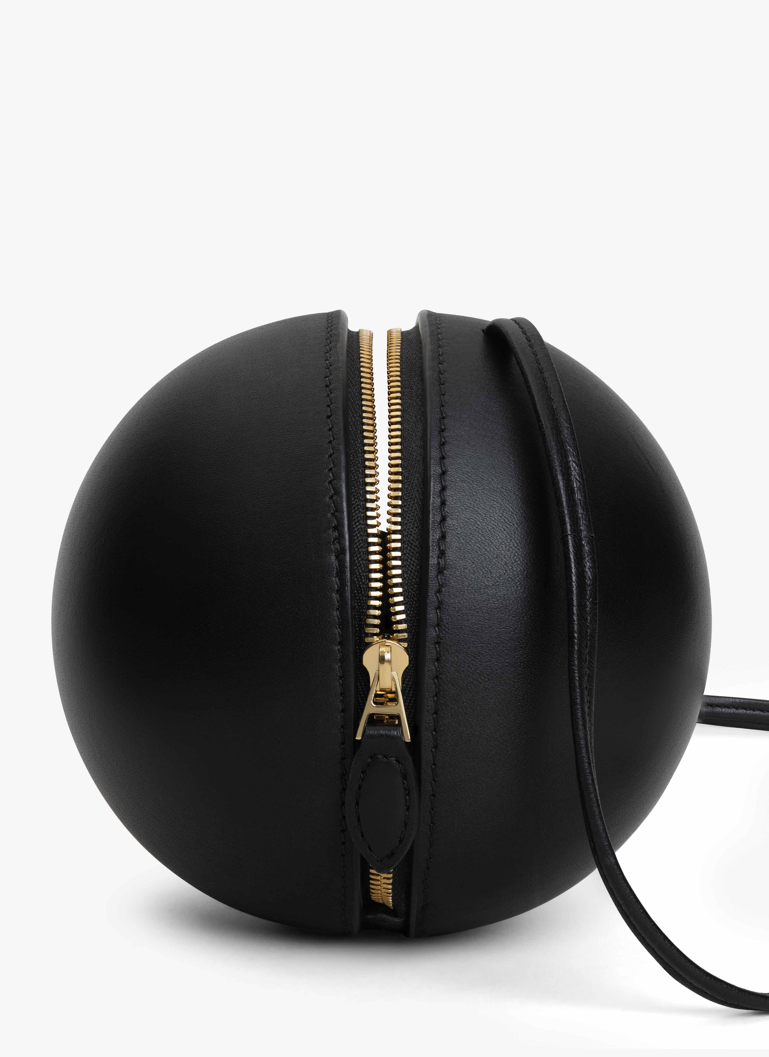 ALAÏA BLACK SPHERE BAG IN LAMBSKIN