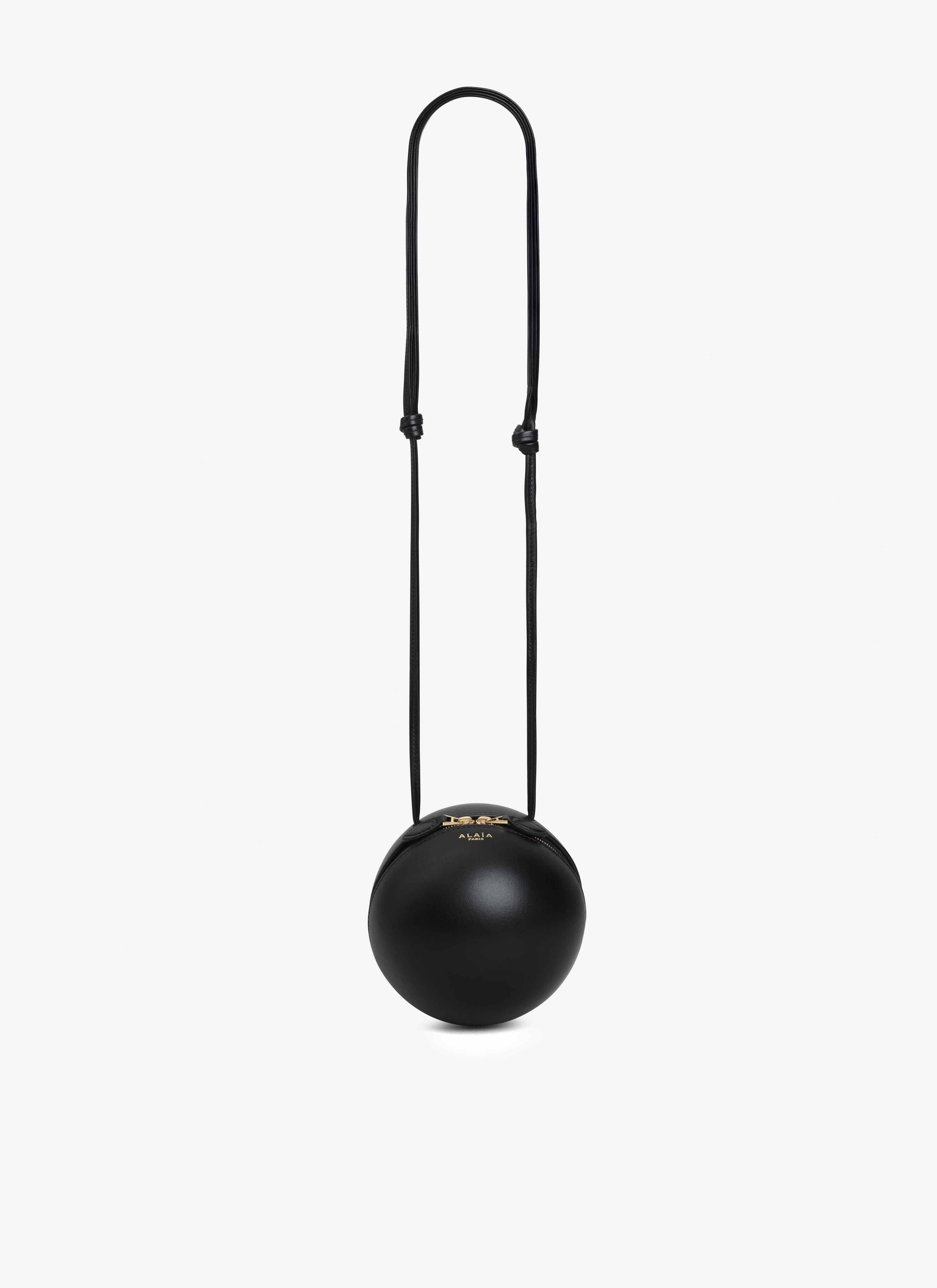 ALAÏA BLACK SPHERE BAG IN LAMBSKIN
