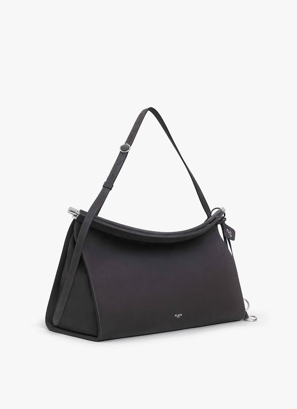 BOLSO GRANDE LE CLICK EAST WEST DE NOBUCK ALAÏA ANTRACITA BOLSO GRANDE LE CLICK EAST WEST DE NOBUCK