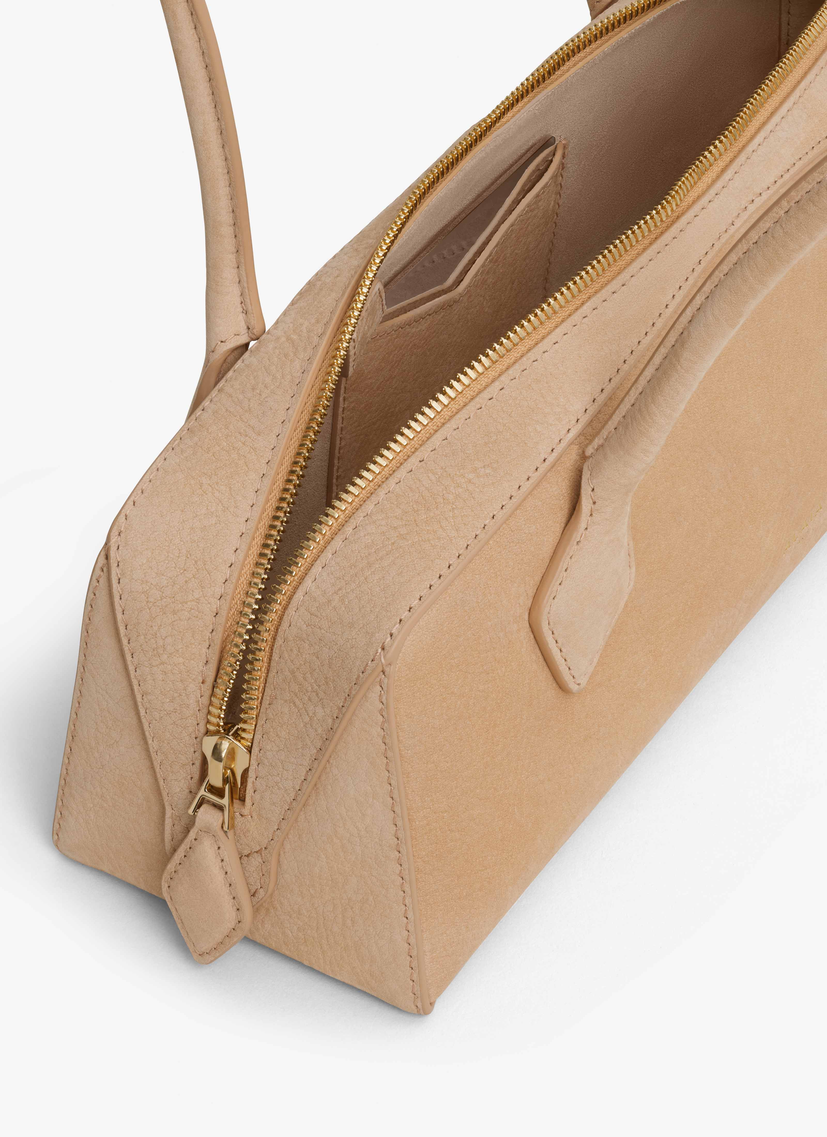 ALAÏA DESERT LE TECKEL MEDIUM BAG IN NUBUCK