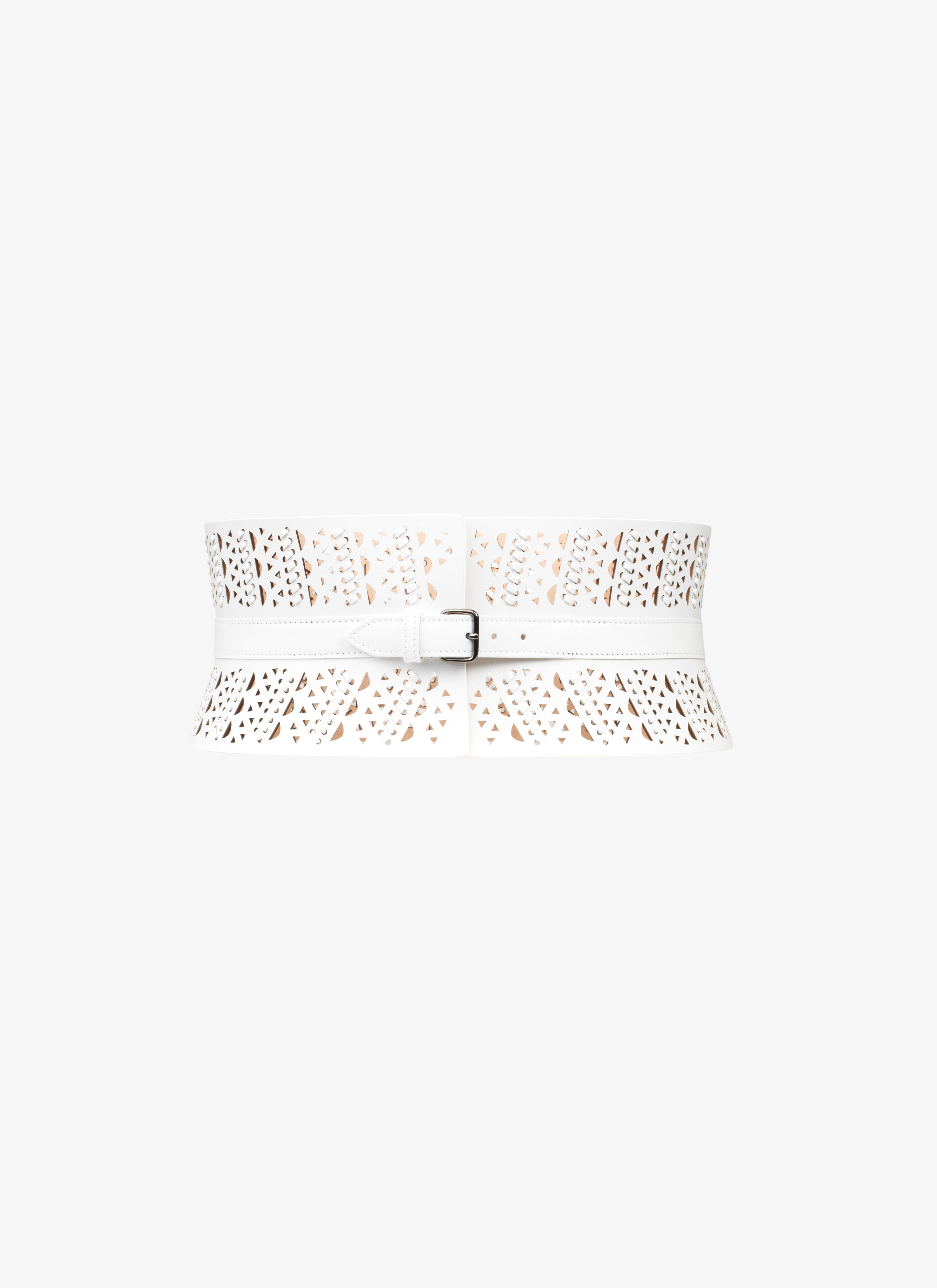 ALAÏA WHITE CORSET BELT