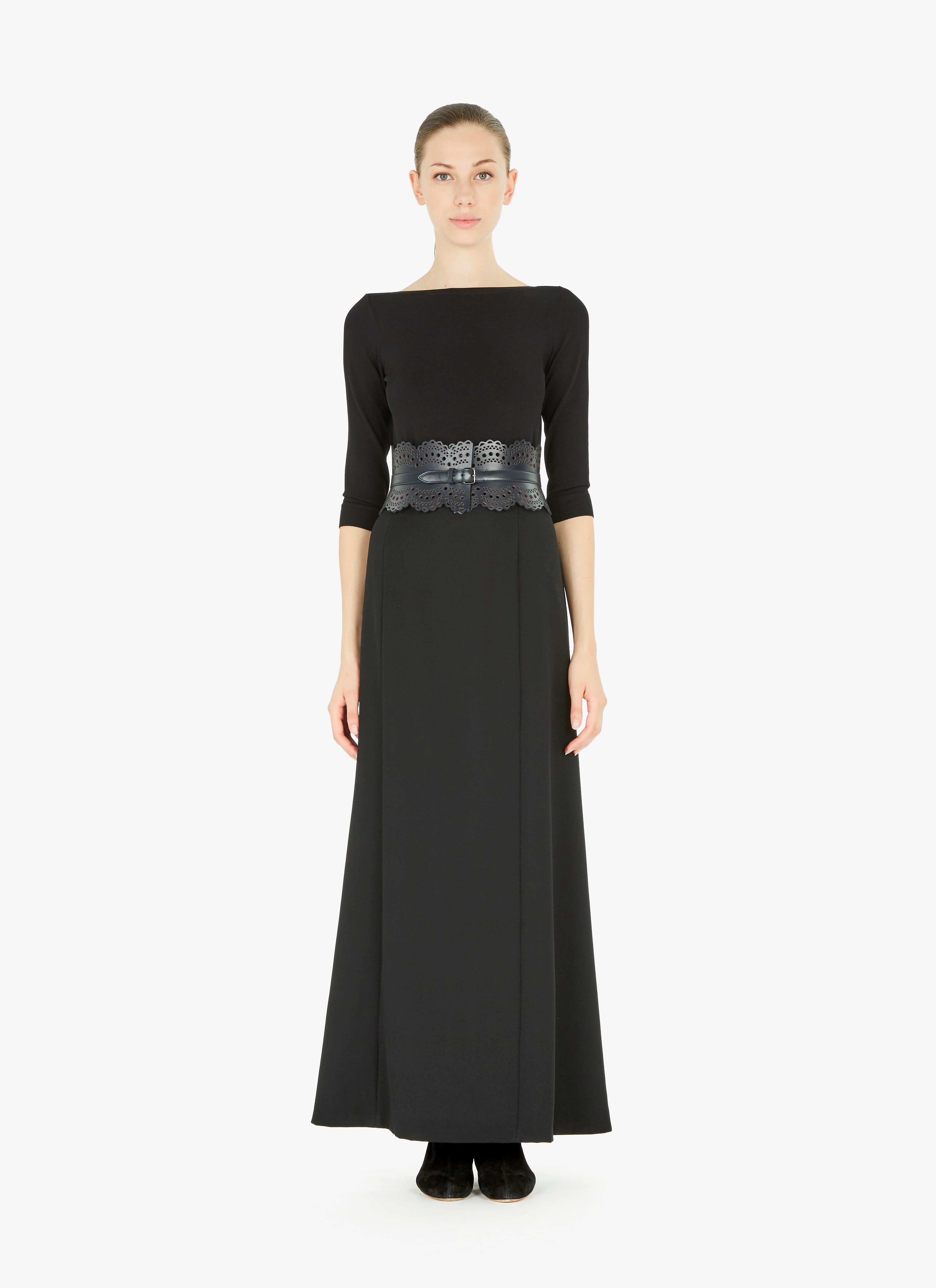 ALAÏA NIGHT BLUE CORSET BELT