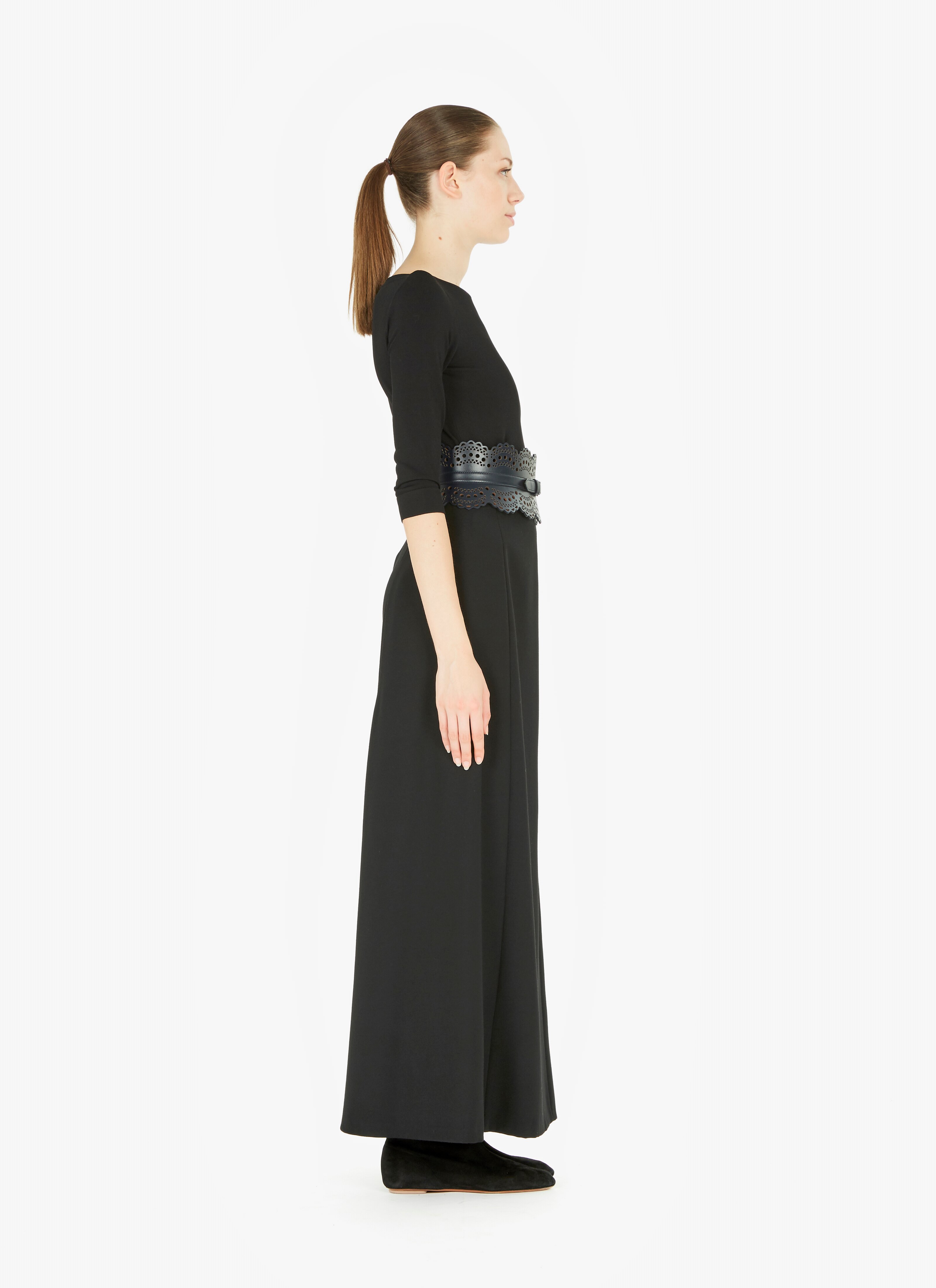 ALAÏA NIGHT BLUE CORSET BELT