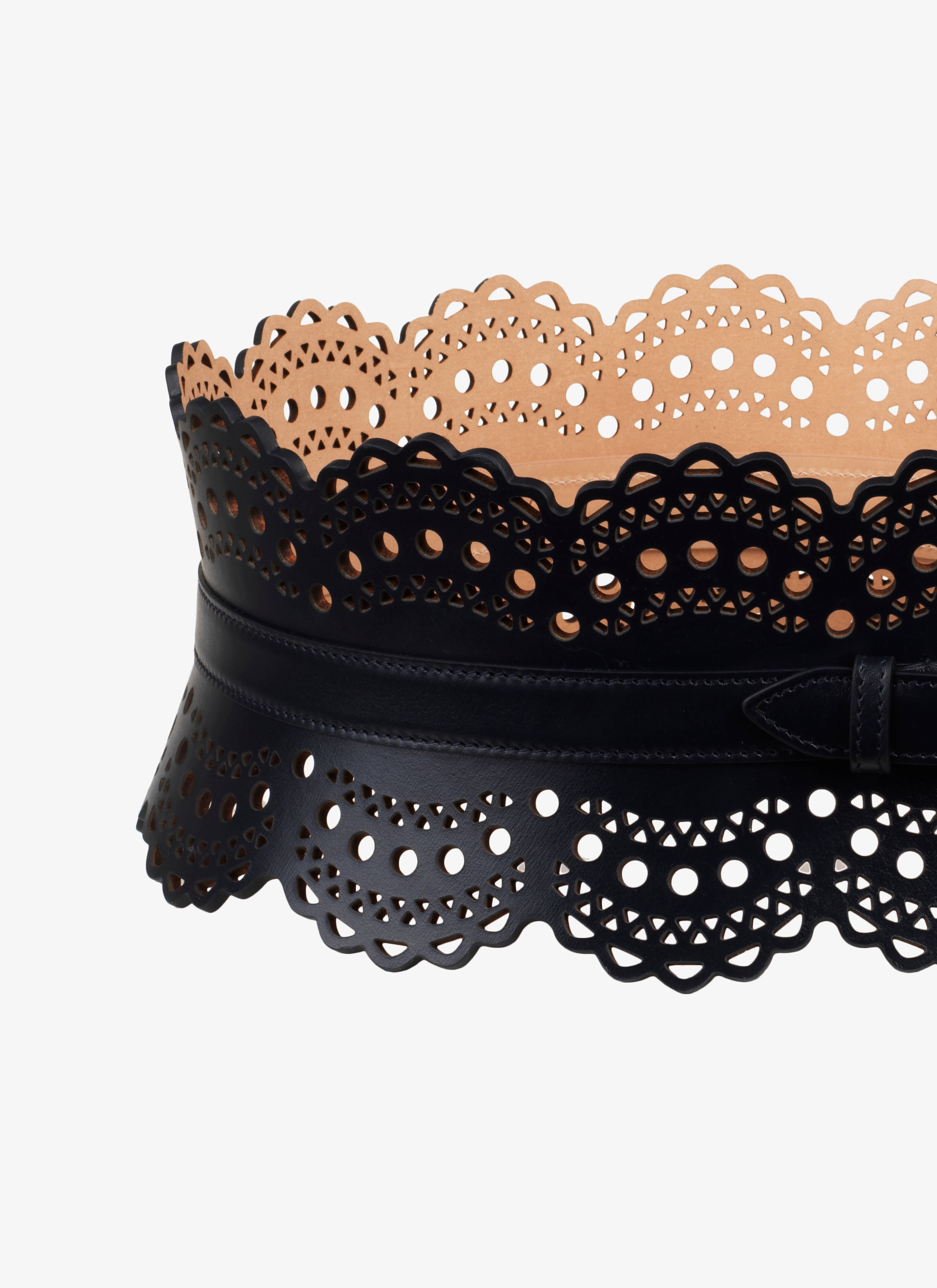 ALAÏA NIGHT BLUE CORSET BELT