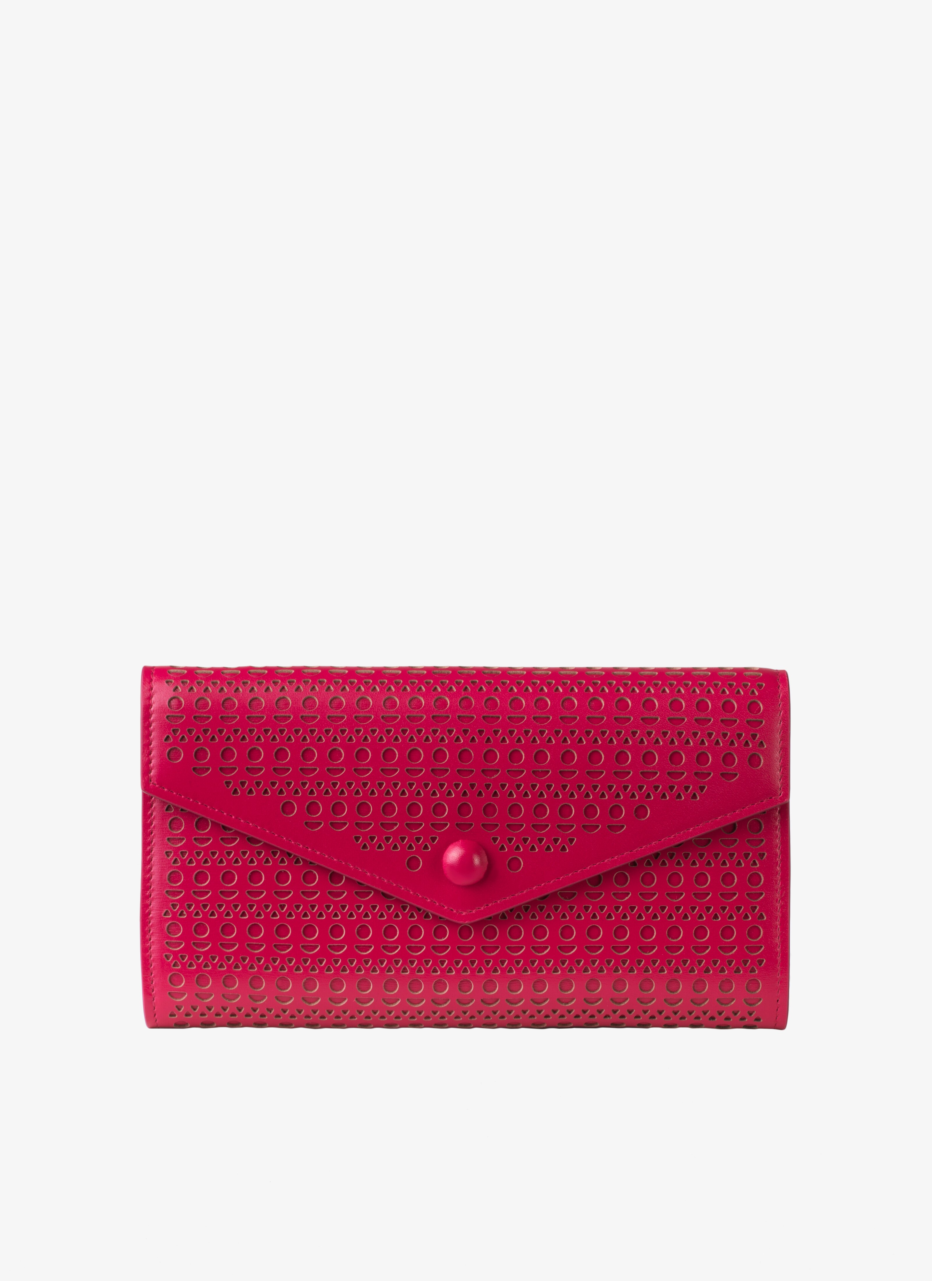 ALAÏA RASPBERRY PINK LOUISE 19 WALLET