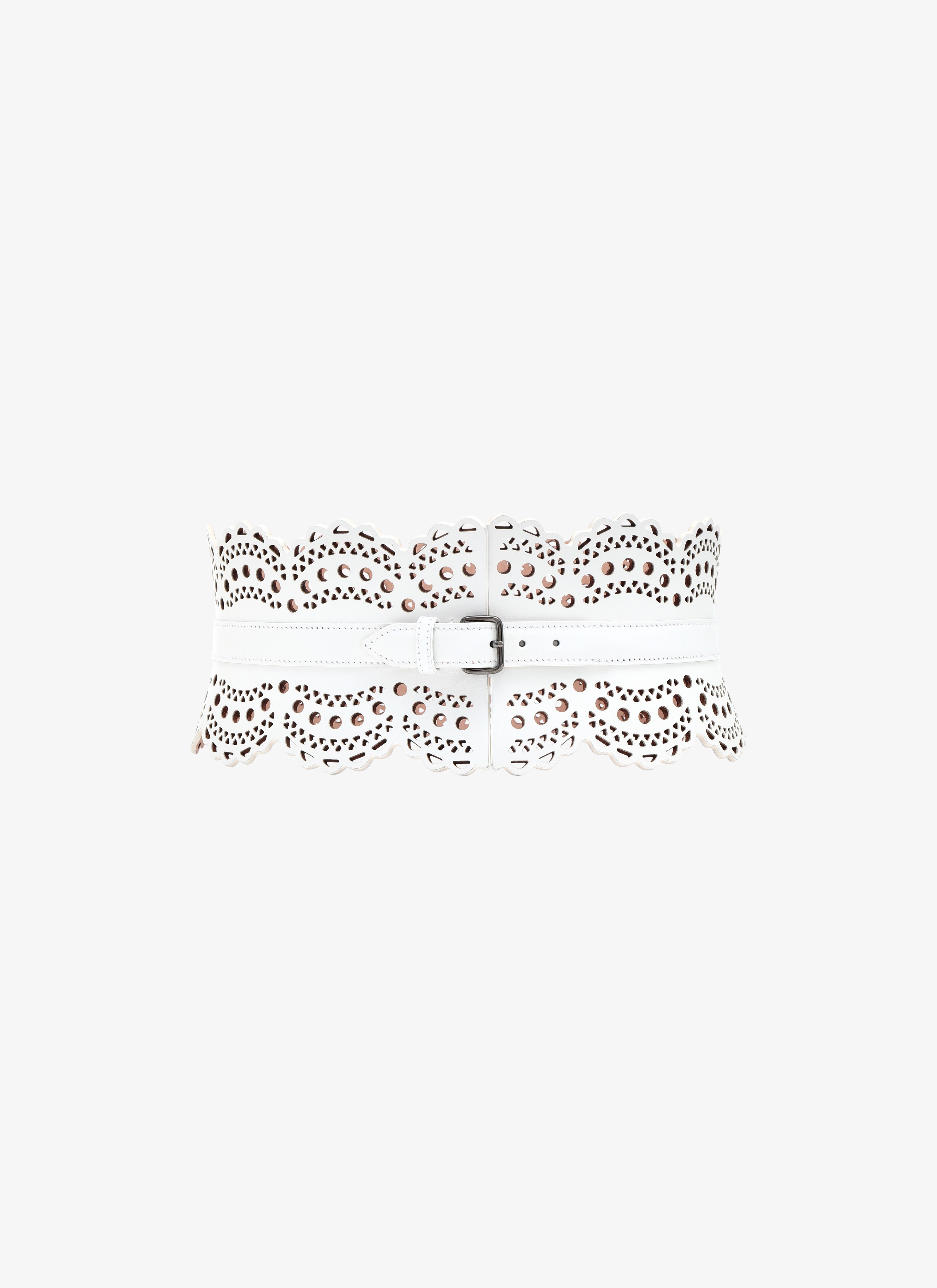 ALAÏA WHITE CORSET BELT