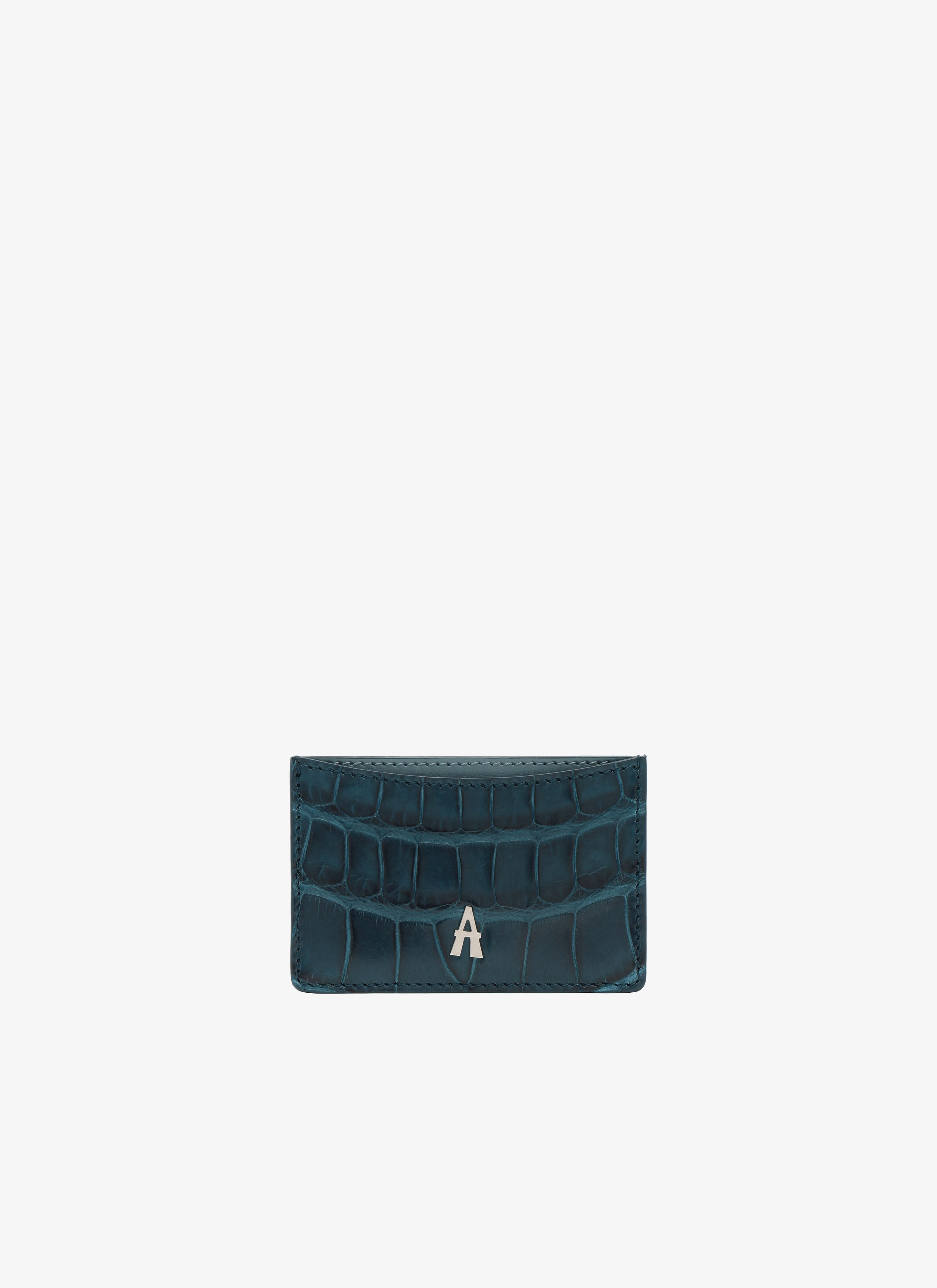 ALAÏA BUSTINA PORTACARTE 10 BLU ORIZZONTE