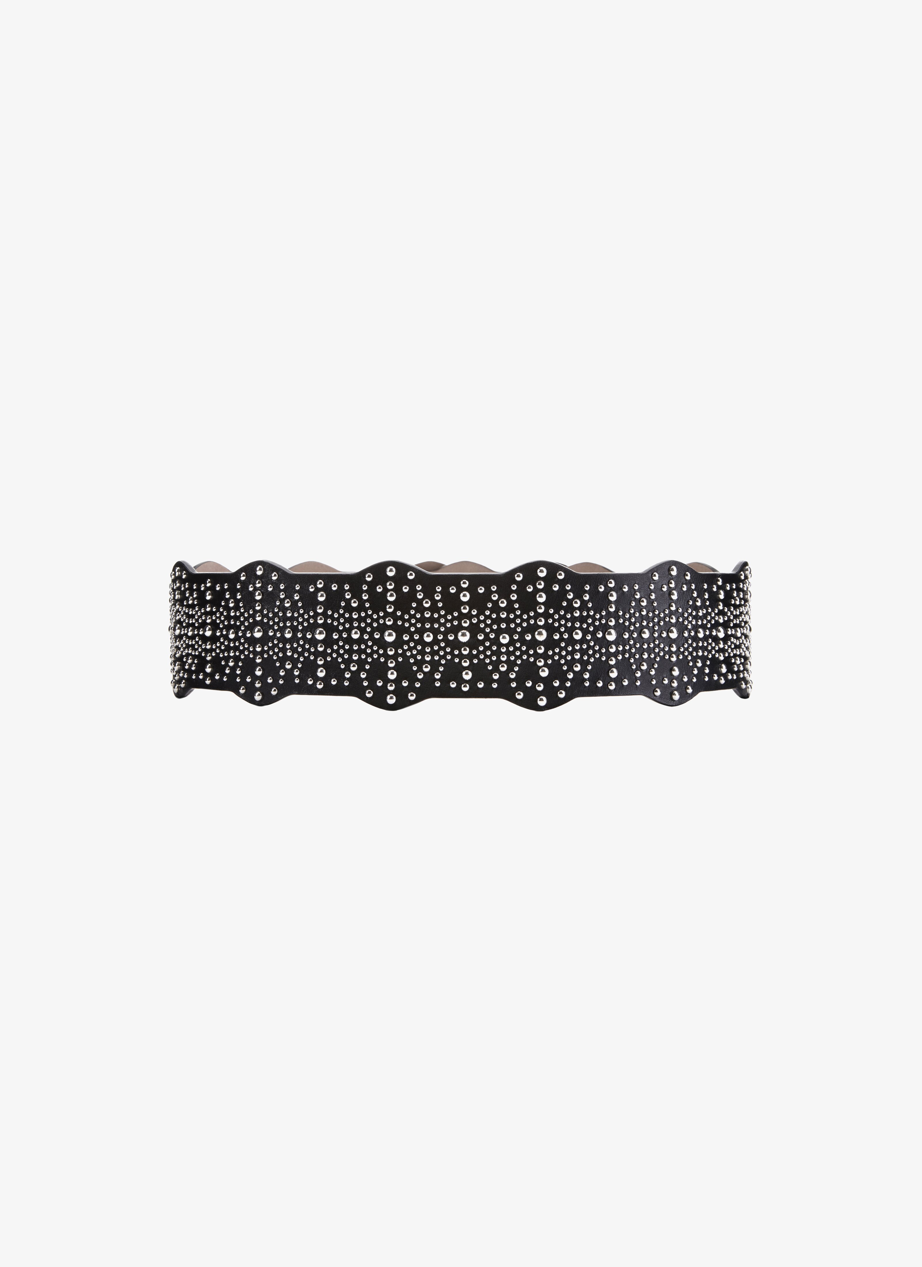 ALAÏA BLACK  BELT CUIR LUX BLACK