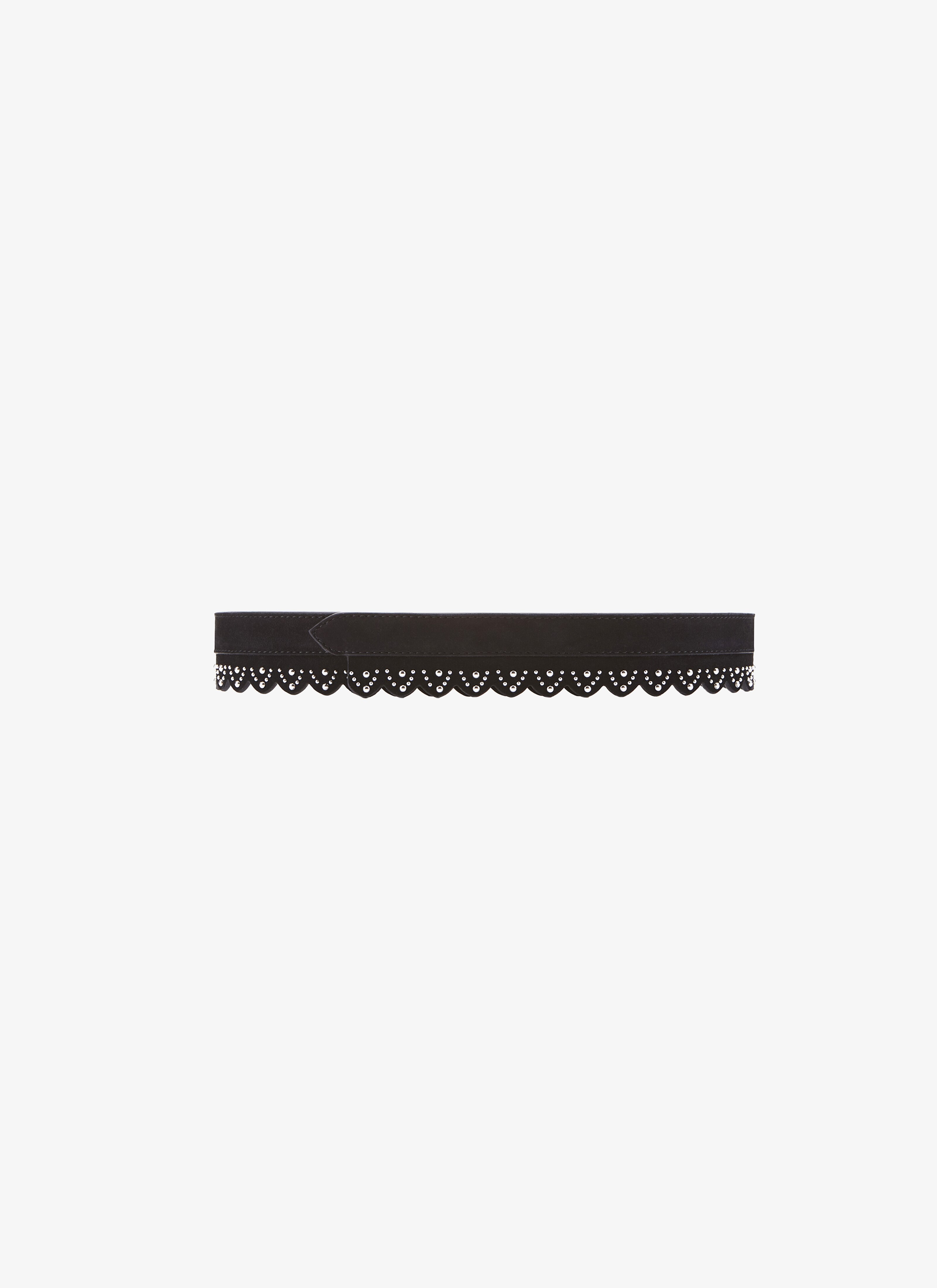 ALAÏA BLACK  BELT SUEDE BLACK
