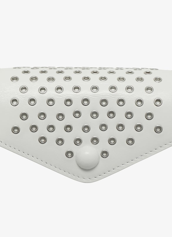 HANDKERCHIEF CUIR LUX OEILLET OPTICAL WHITE ALAÏA ホワイト  HANDKERCHIEF CUIR LUX OEILLET OPTICAL WHITE