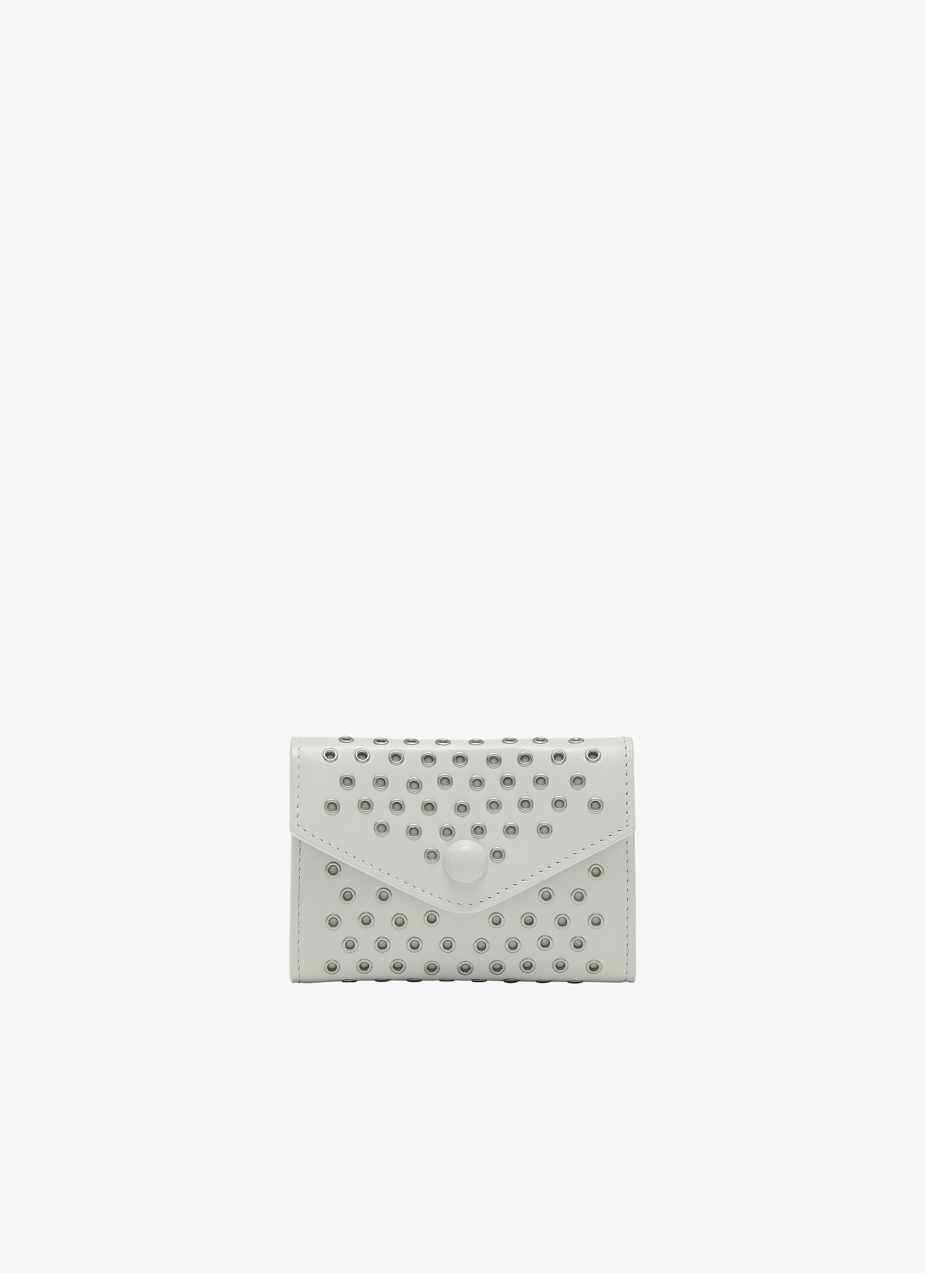 ALAÏA WHITE  HANDKERCHIEF CUIR LUX OEILLET OPTICAL WHITE