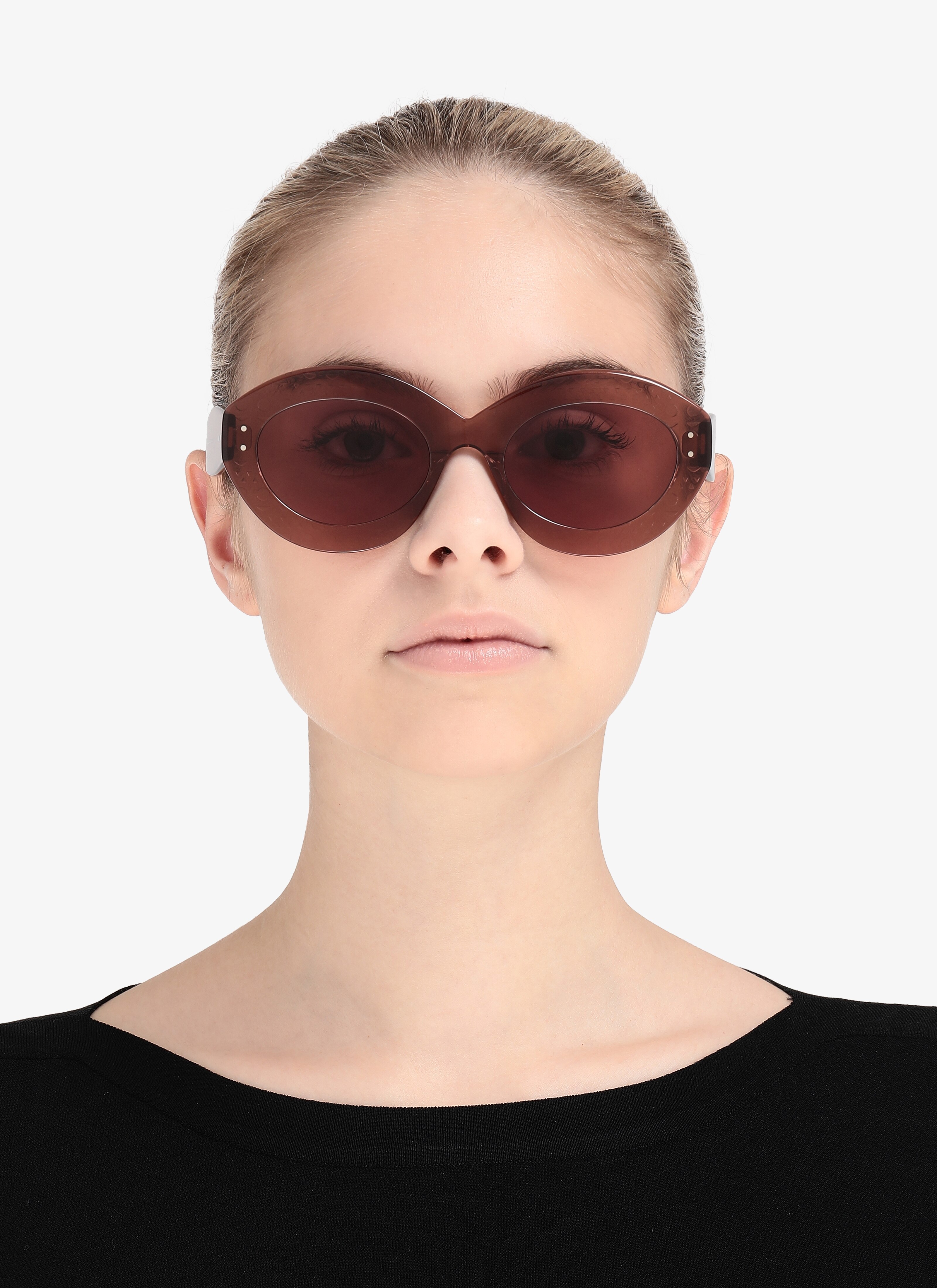 Blush Oval Sunglasses Blush Oval Sunglasses - maison-alaia.com