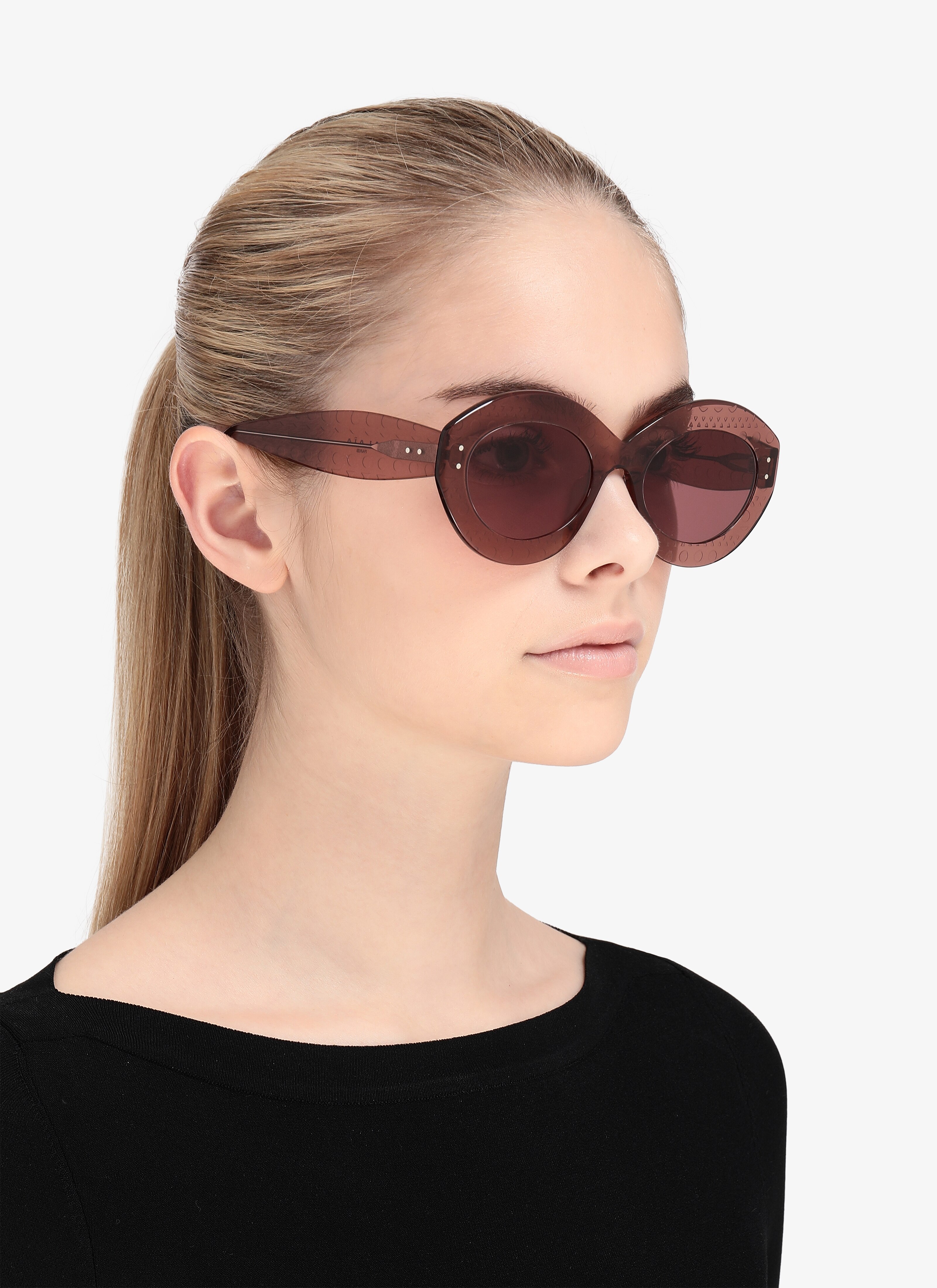 Blush Oval Sunglasses Blush Oval Sunglasses - maison-alaia.com
