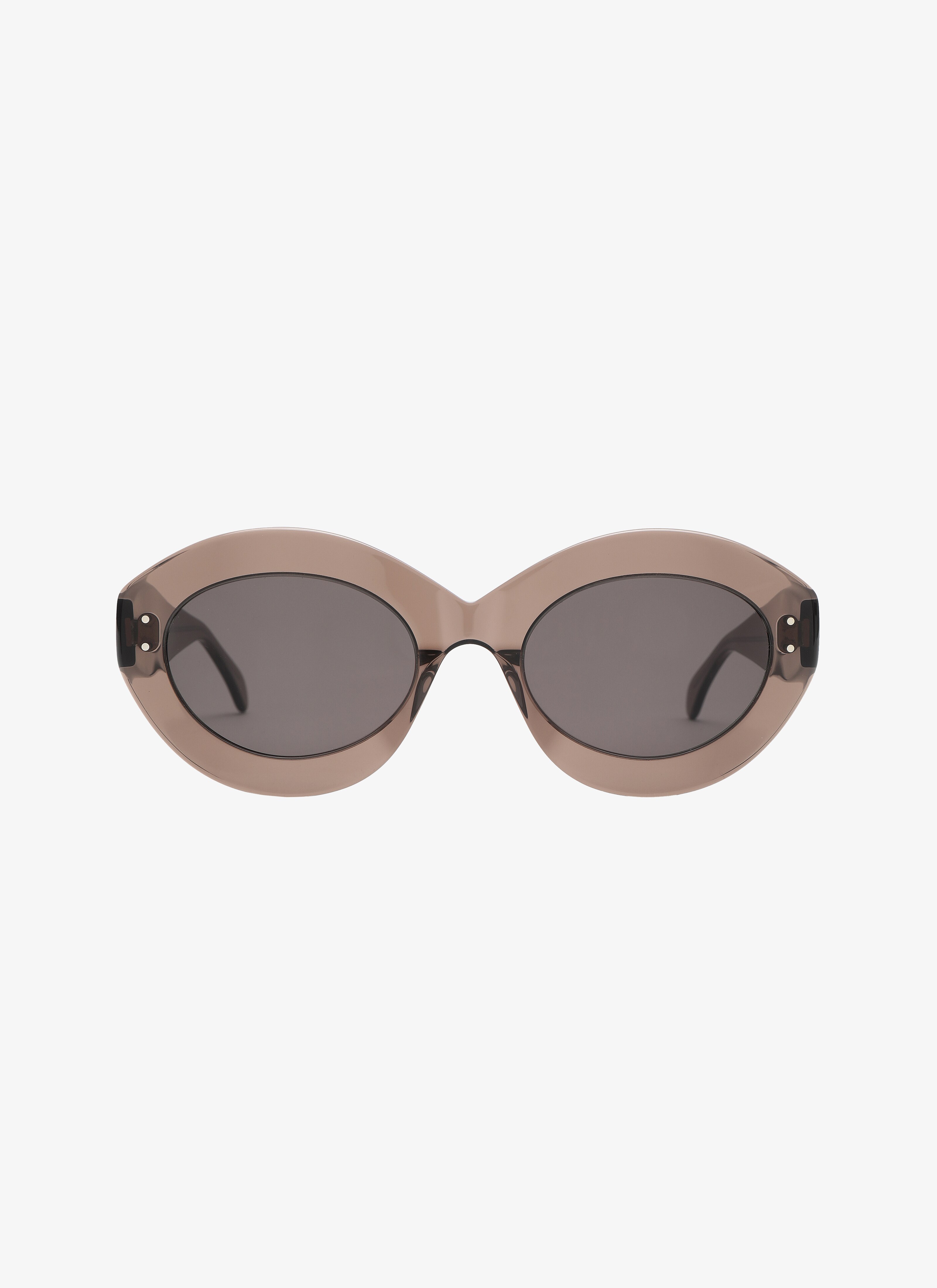 ALAÏA BROWN-BROWN-GRAY  GLASSES BROWN/SILVER