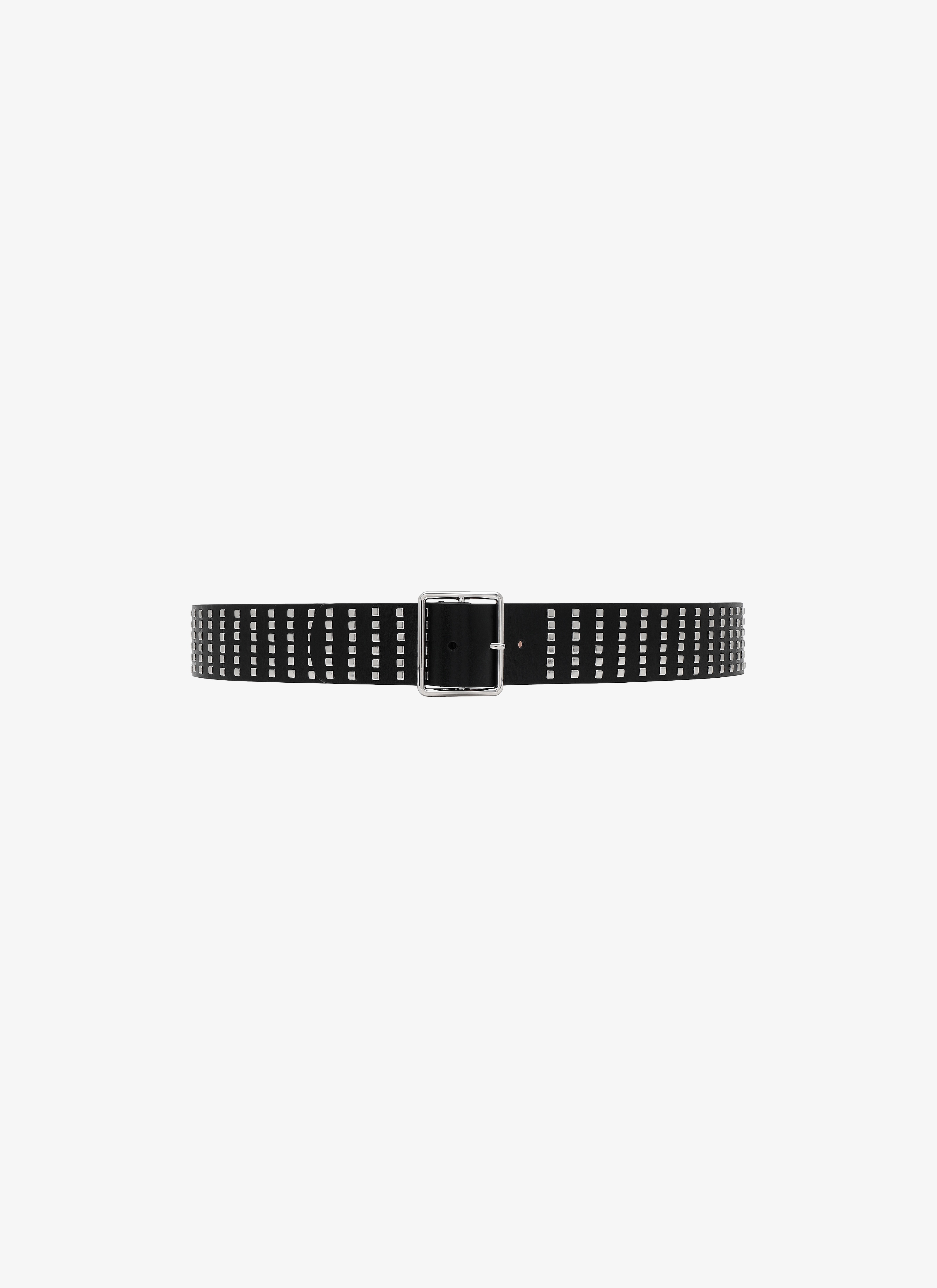 ALAÏA BLACK  BELT CUIR LUX+RIVET BLACK