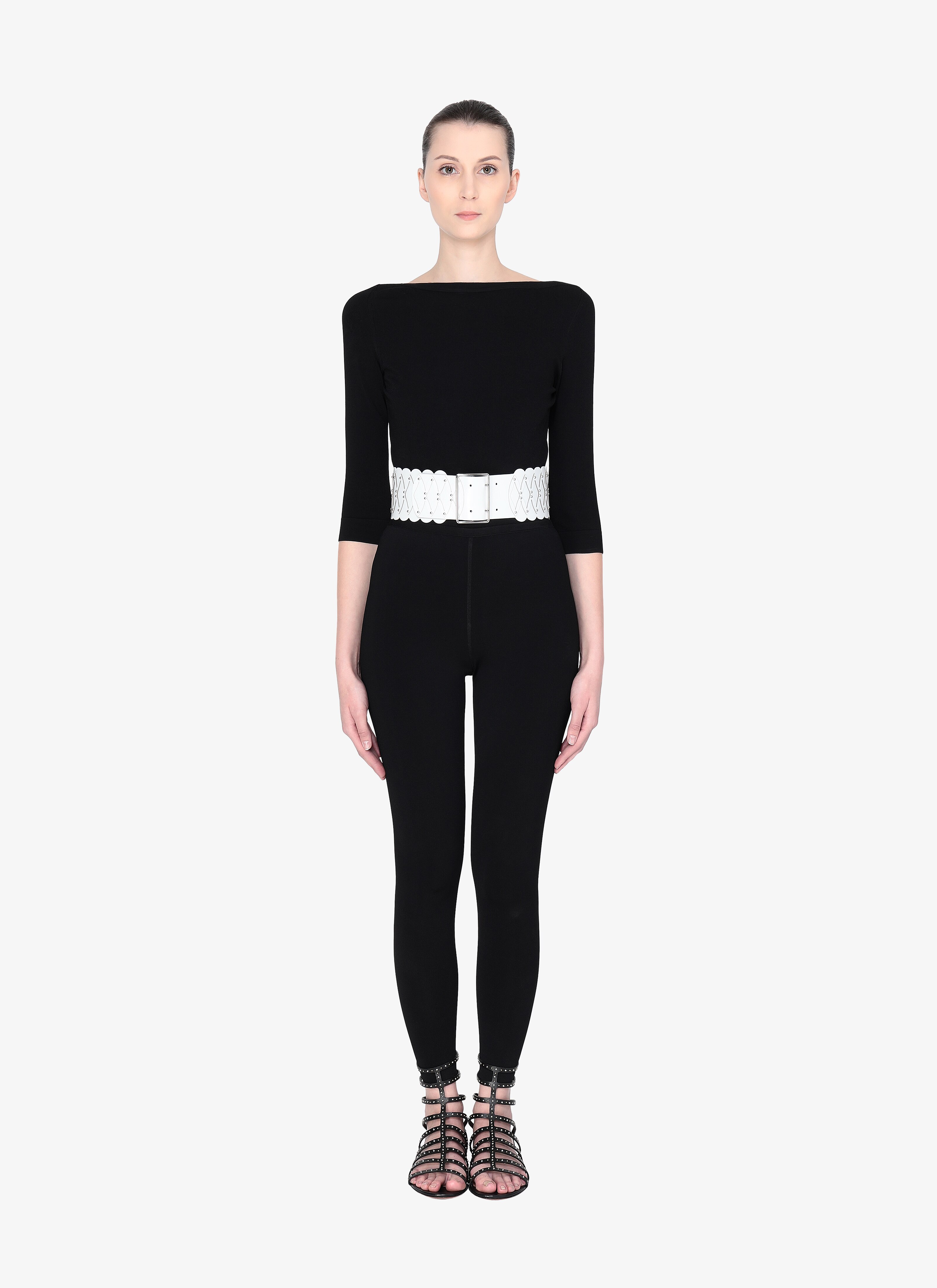 Wide Leather Belt Wide Leather Belt - maison-alaia.com