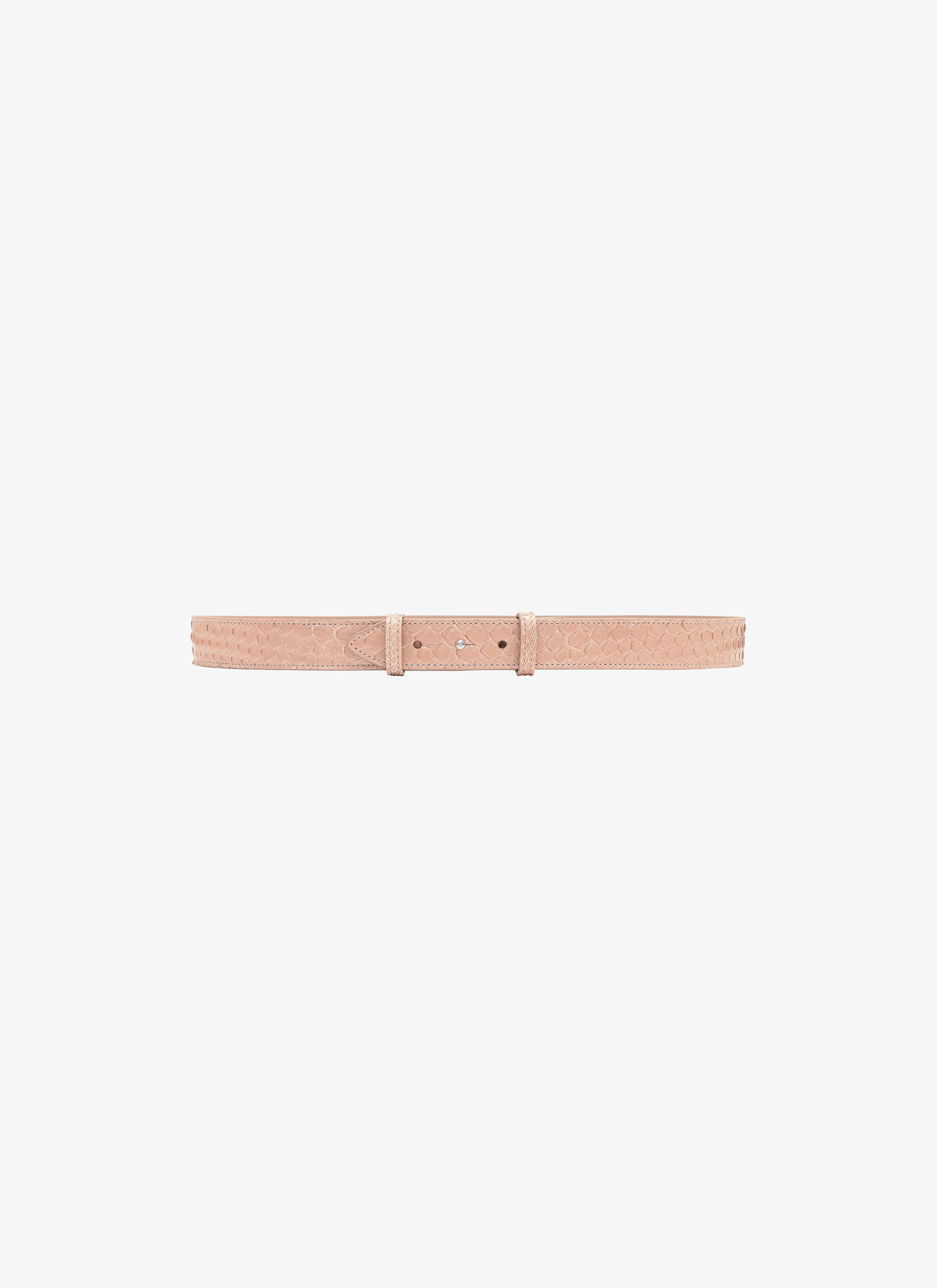 ALAÏA CEINTURE FINE EN PYTHON SABLE