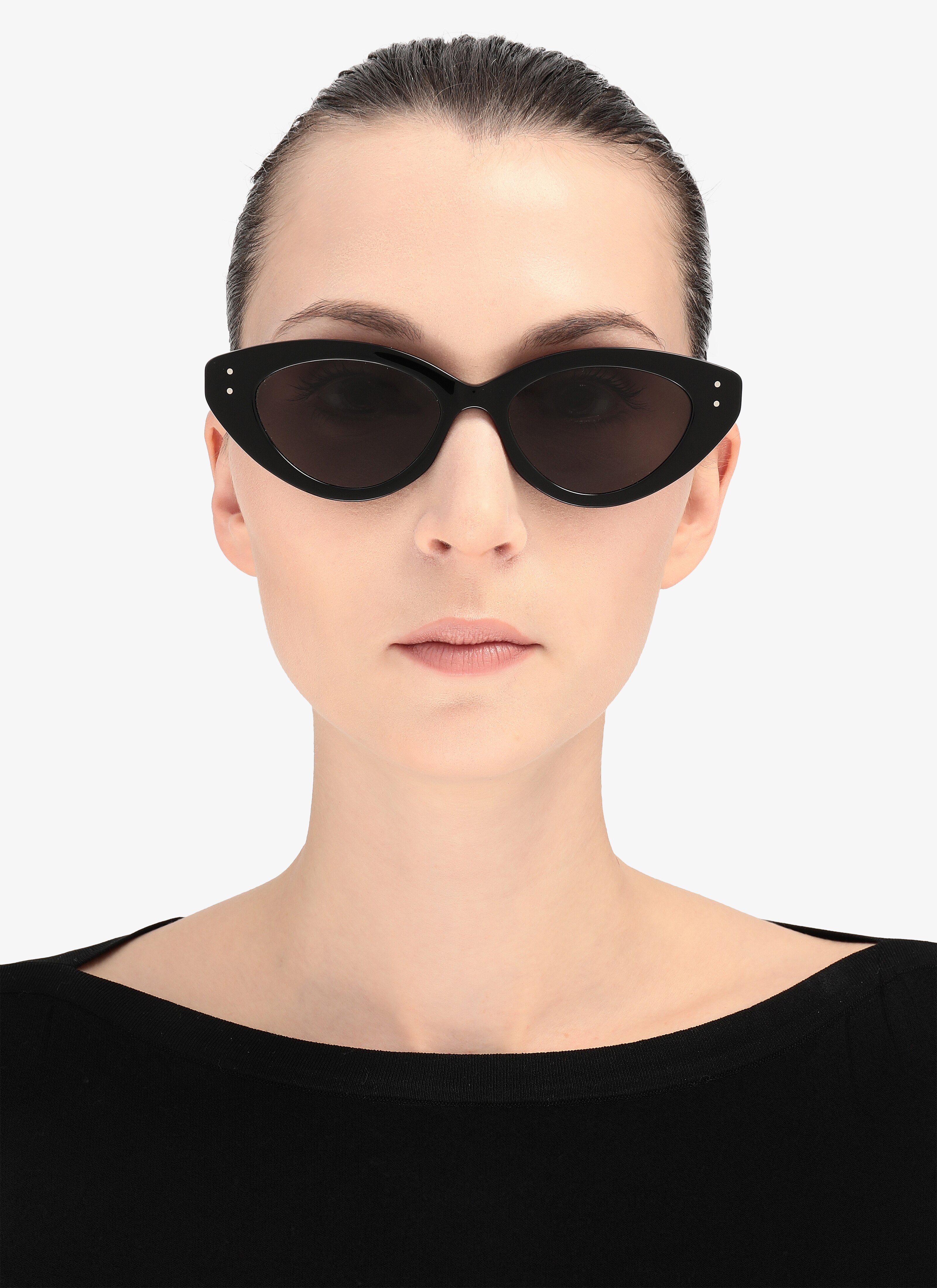 Black Cat Eye Sunglasses Black Cat Eye Sunglasses - maison-alaia.com