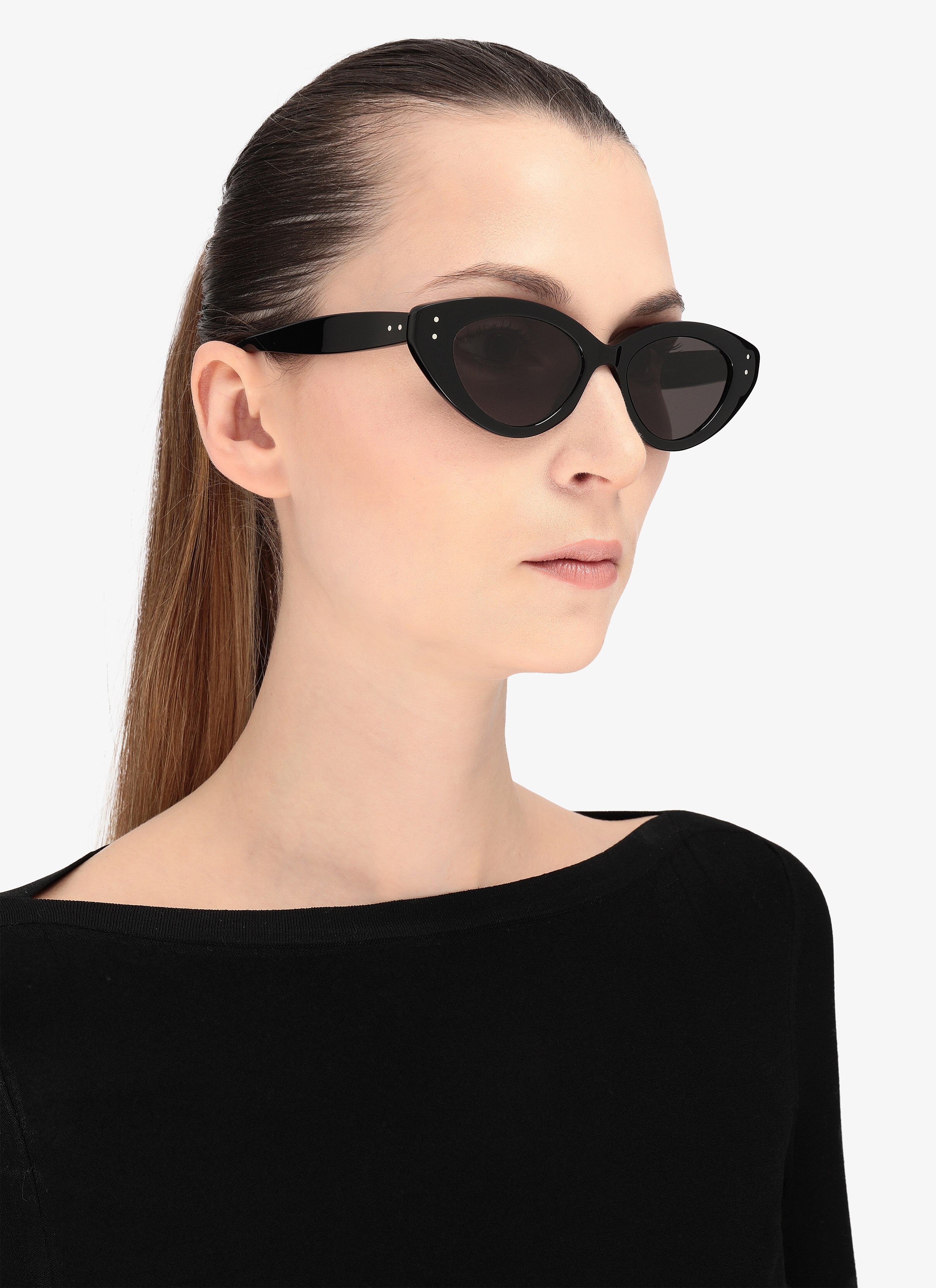 Black Cat Eye Sunglasses Black Cat Eye Sunglasses - maison-alaia.com