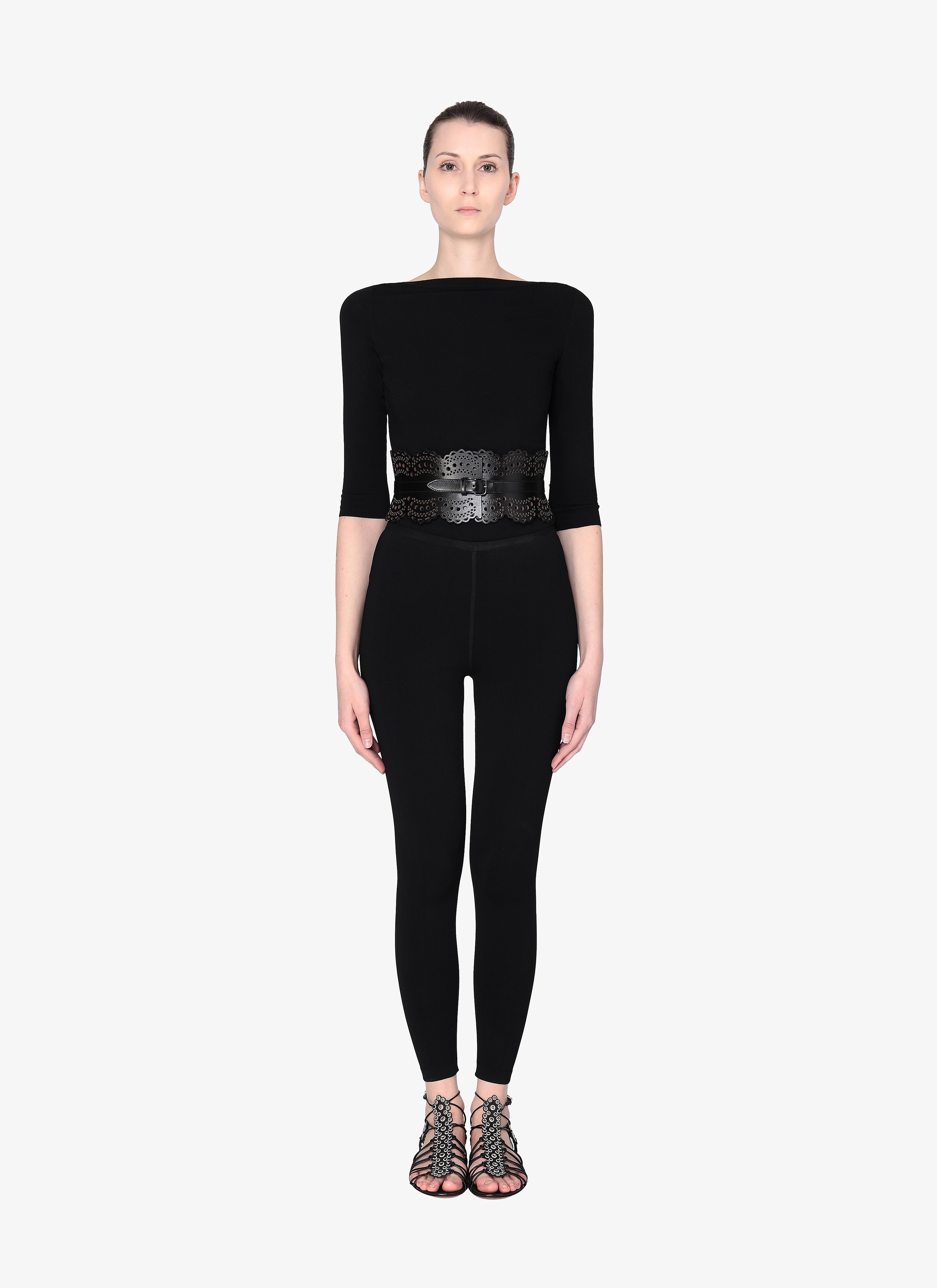 ALAÏA BLACK BELTS