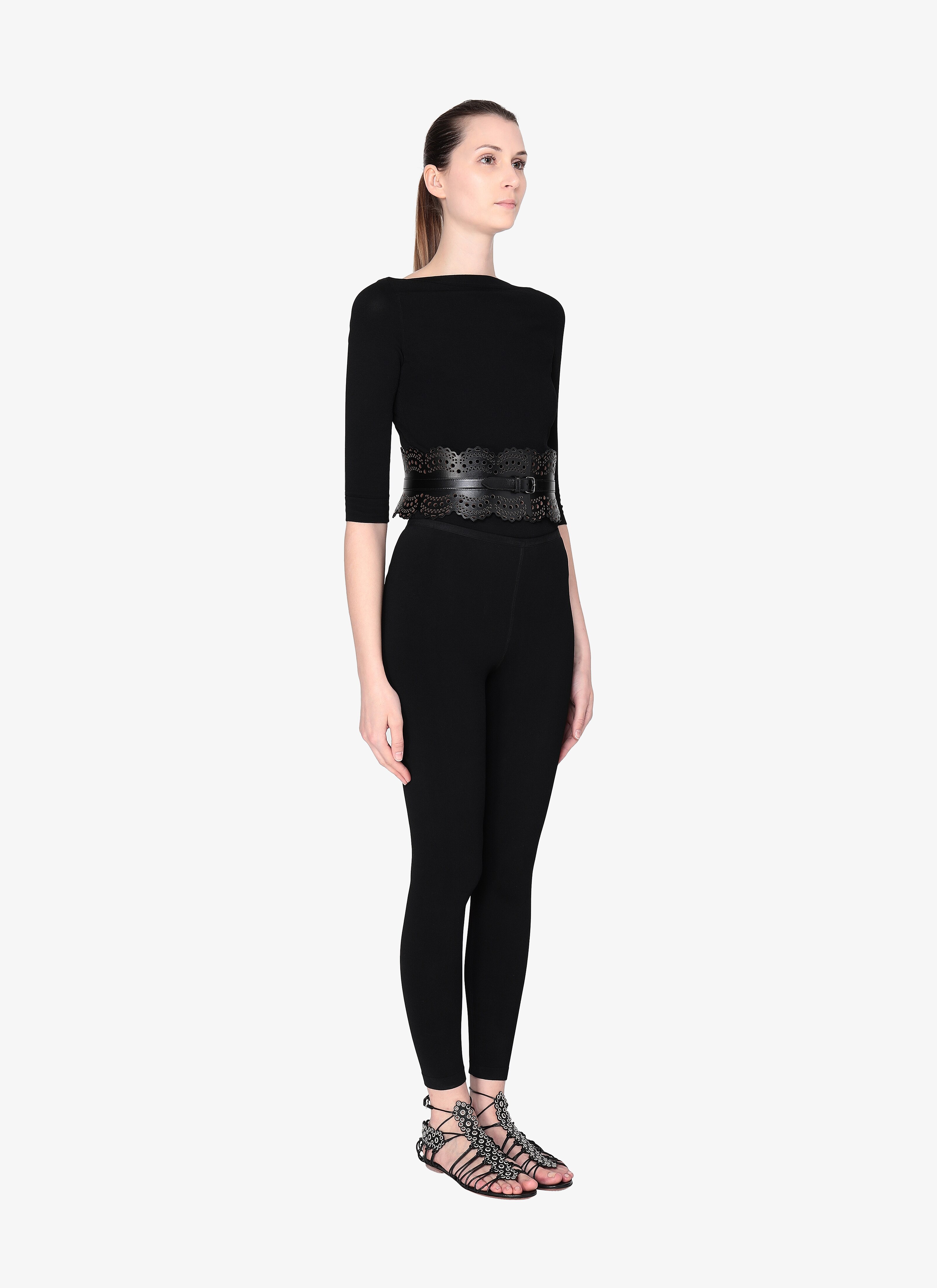 ALAÏA BLACK BELTS