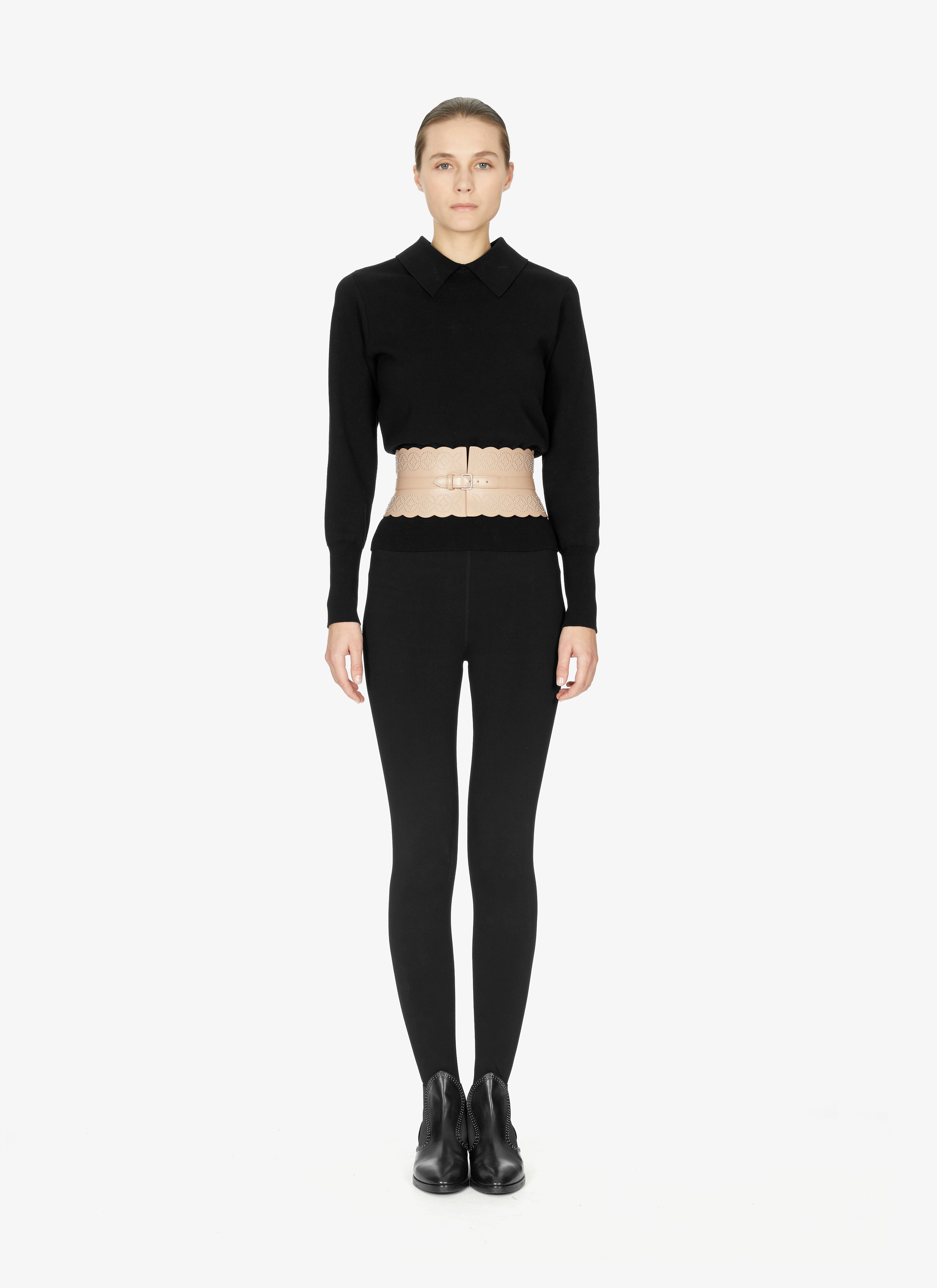 Studded Calfskin Corset Belt Studded Calfskin Corset Belt - maison-alaia.com