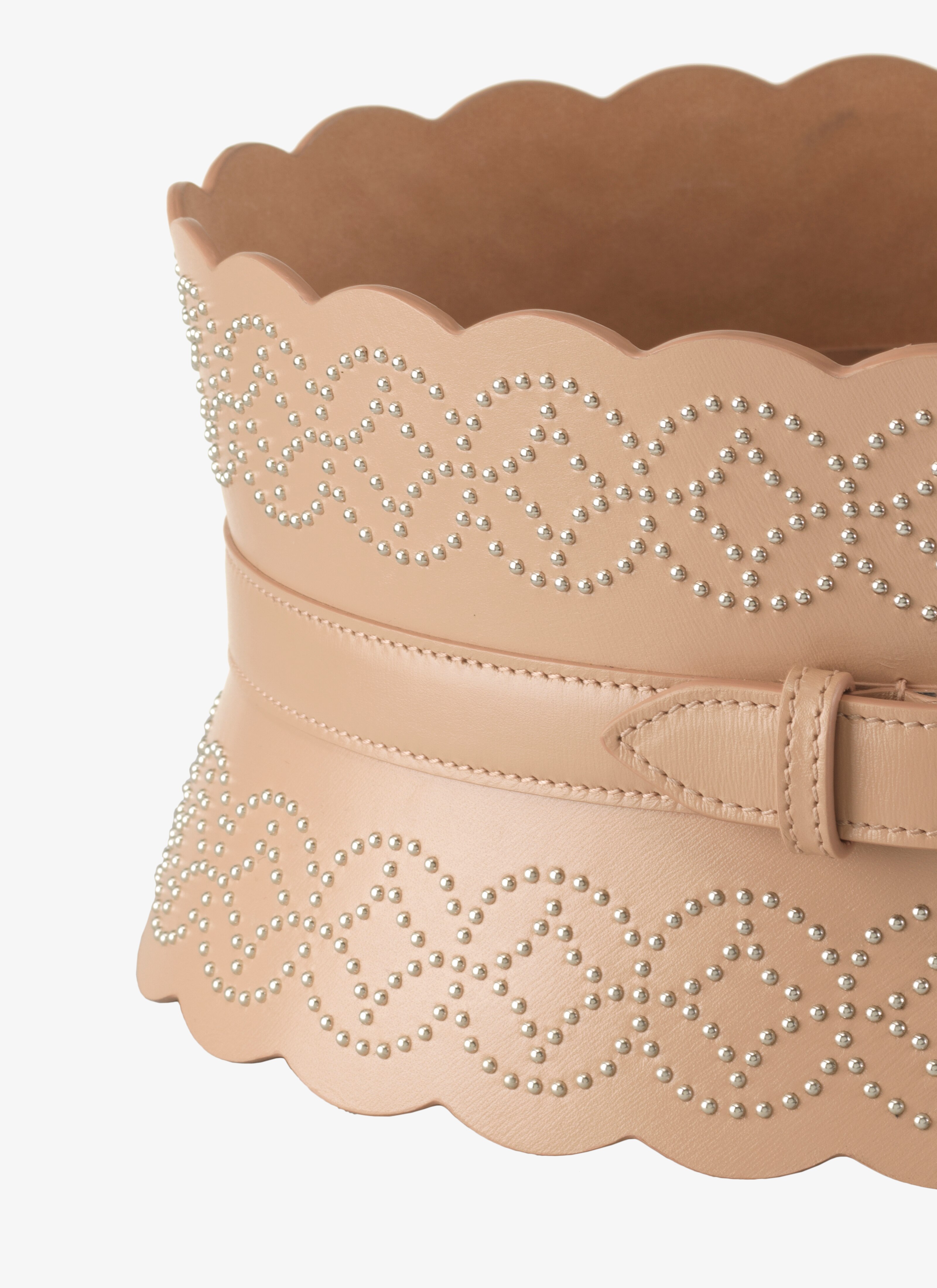 Studded Calfskin Corset Belt Studded Calfskin Corset Belt - maison-alaia.com