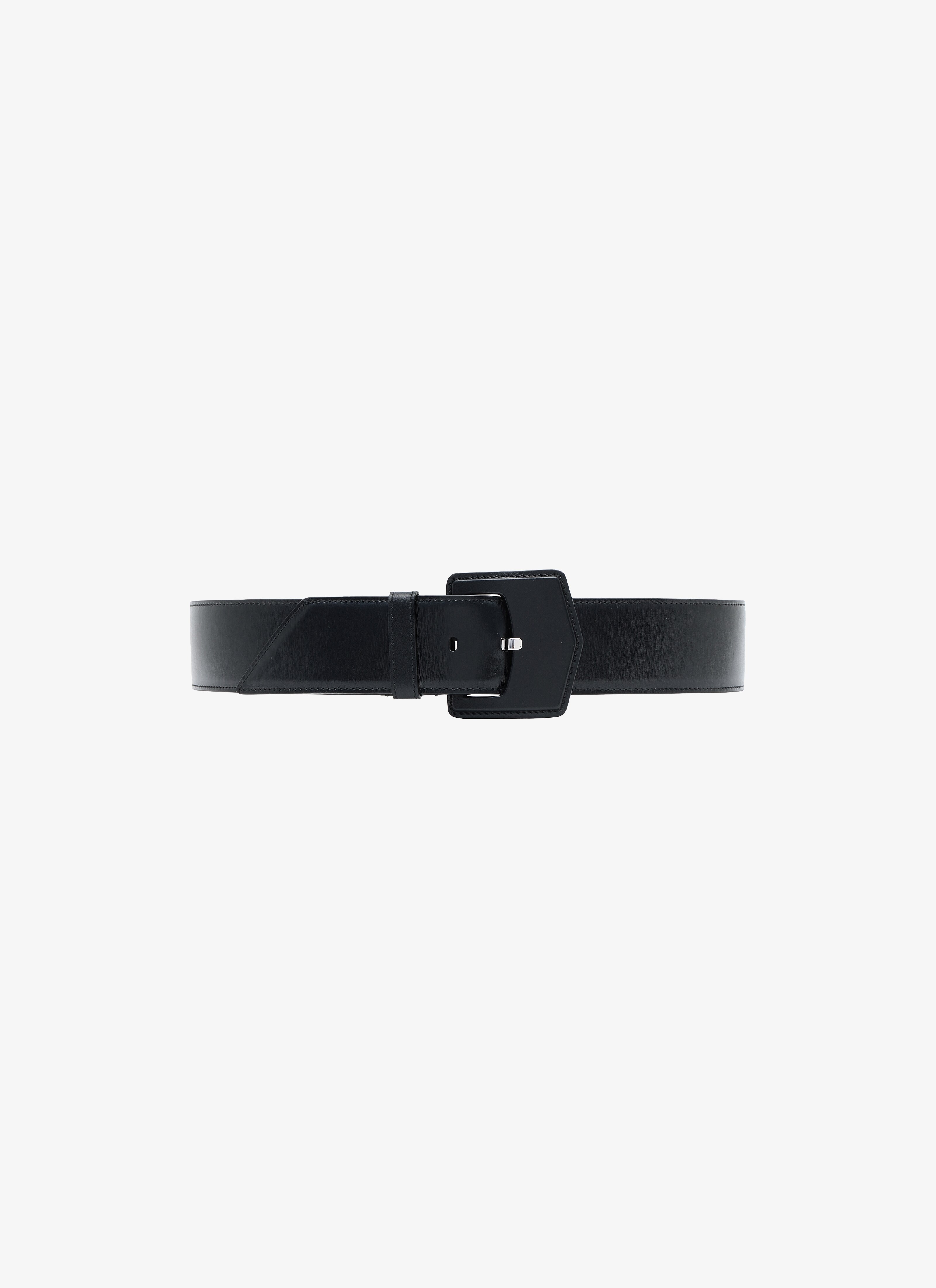 ALAÏA BLACK MEDIUM CALFSKIN BELT