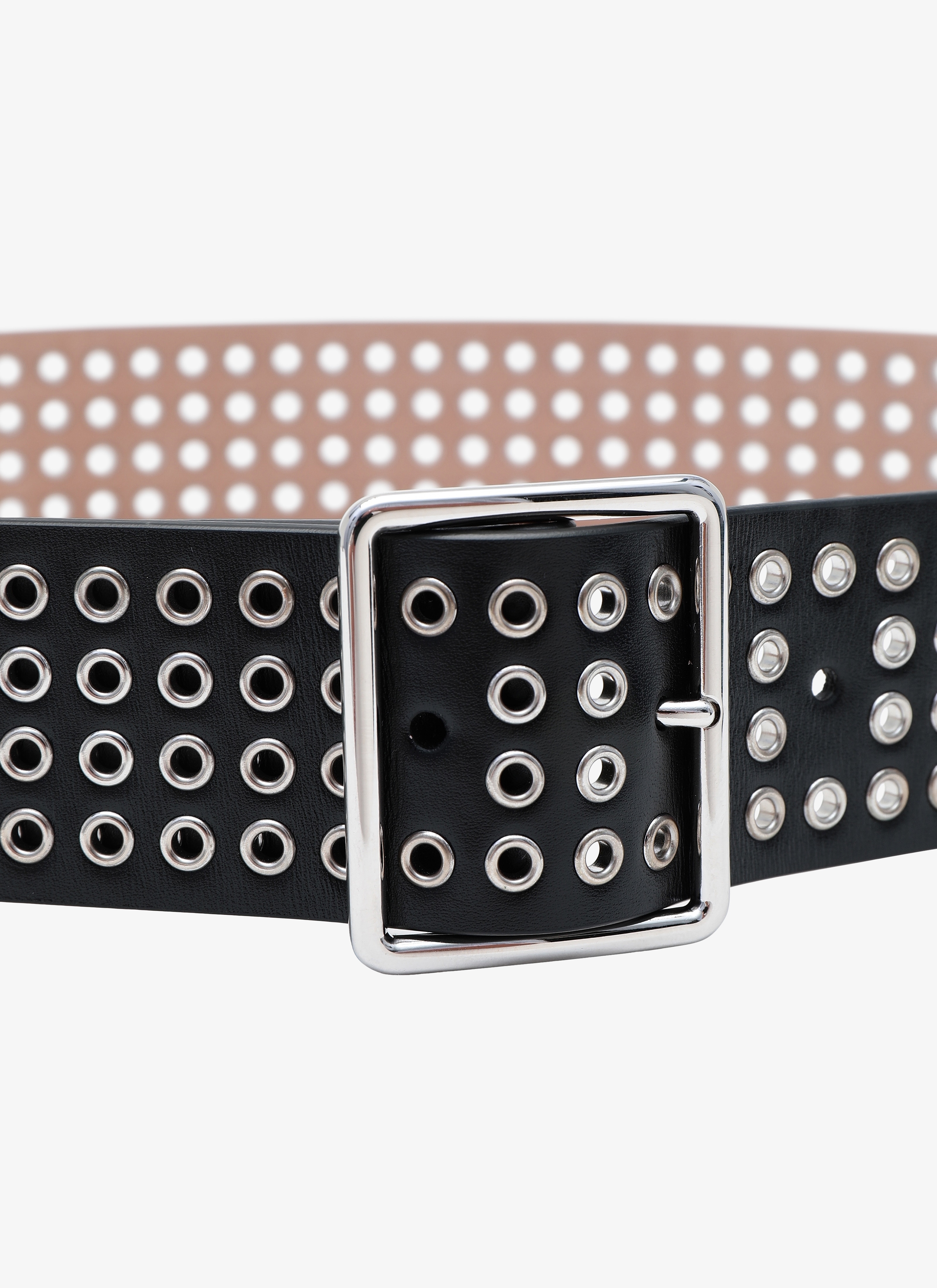 Medium Eyelet Calfskin Belt Medium Eyelet Calfskin Belt - maison-alaia.com