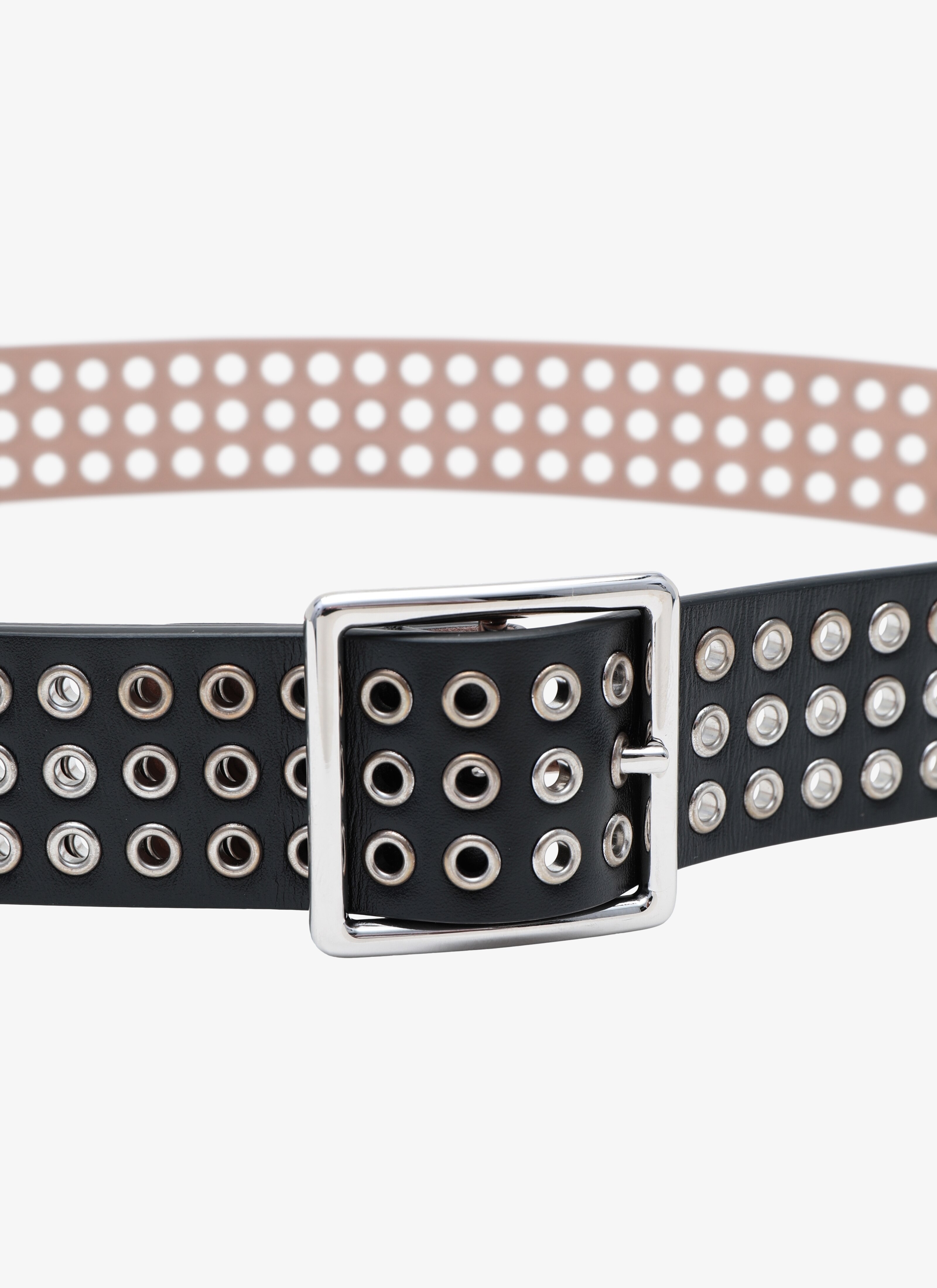 Slender Eyelet Calfskin Belt Slender Eyelet Calfskin Belt - maison-alaia.com