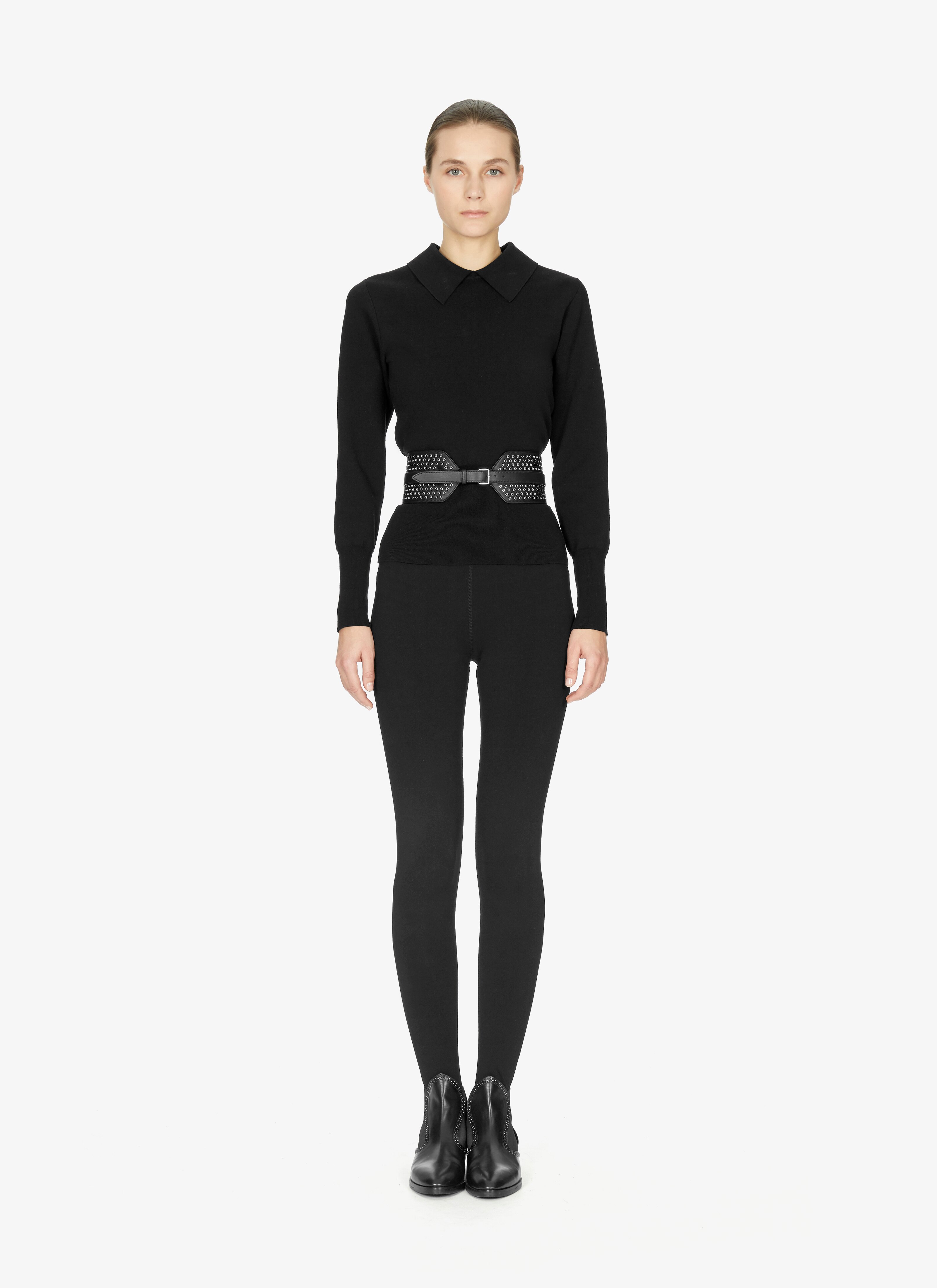 Eyelet Calfskin Corset Belt Eyelet Calfskin Corset Belt - maison-alaia.com