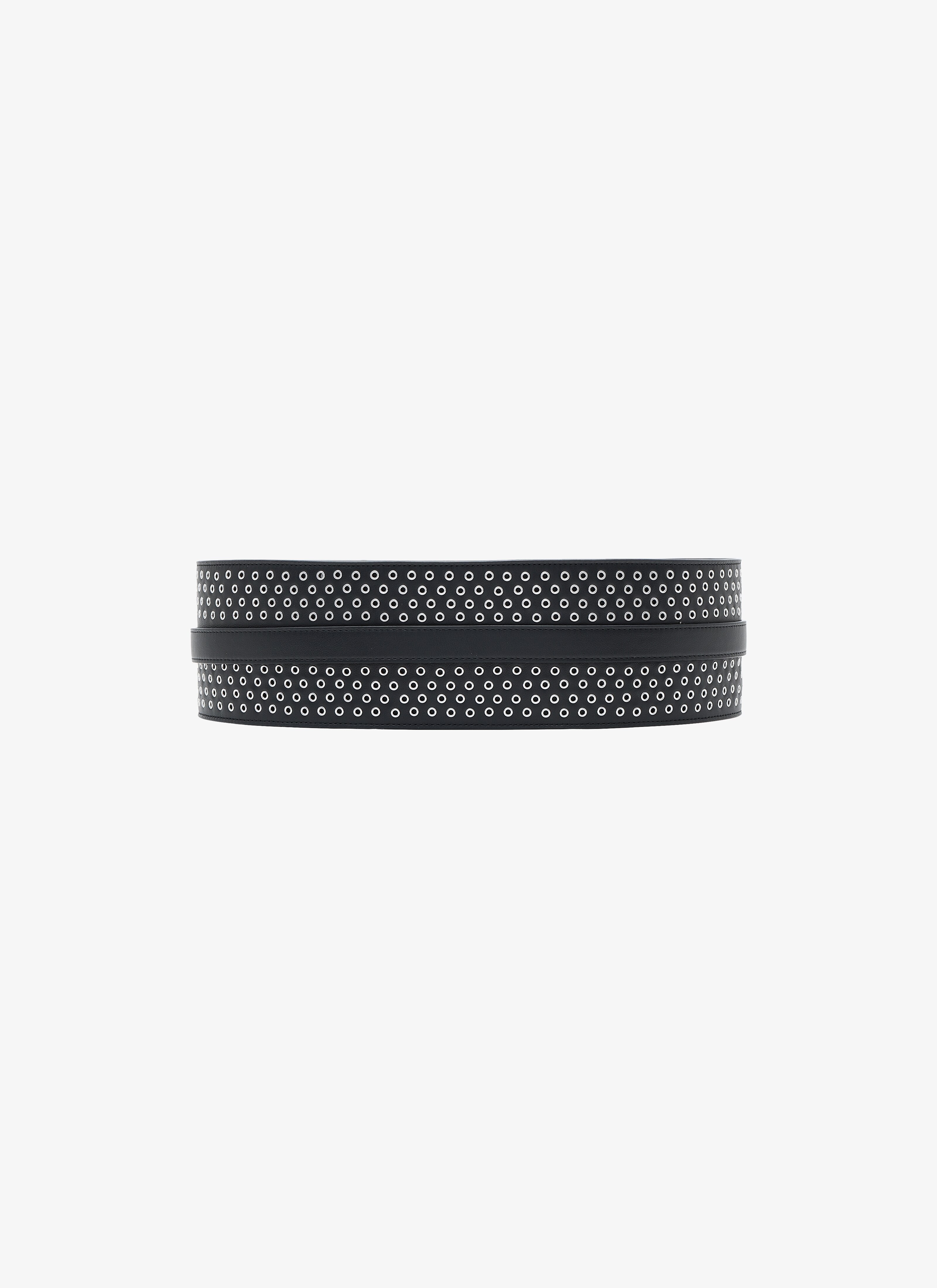Eyelet Calfskin Corset Belt Eyelet Calfskin Corset Belt - maison-alaia.com