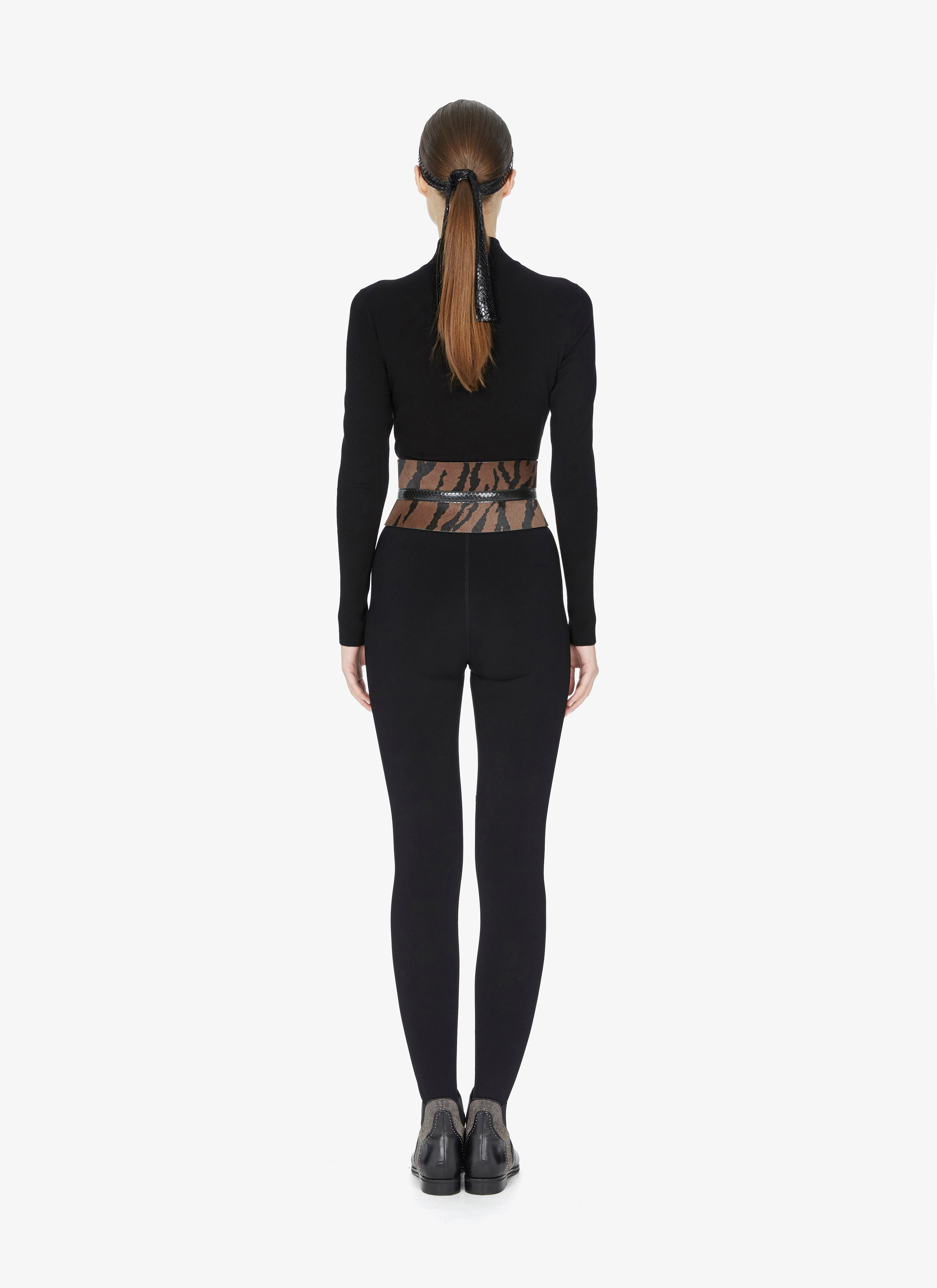Calfskin And Watersnake Corset Belt Calfskin And Watersnake Corset Belt - maison-alaia.com