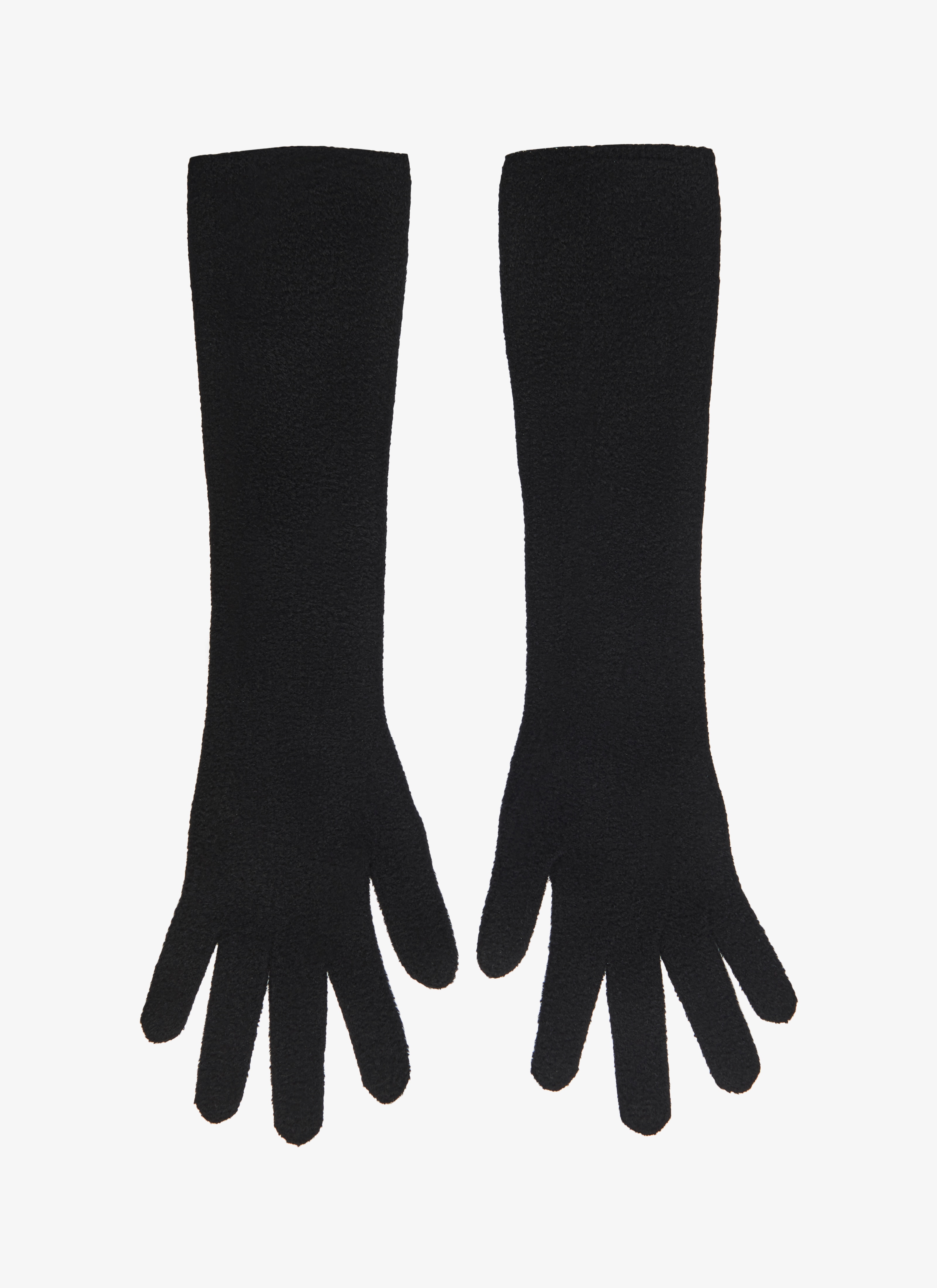 long knit gloves