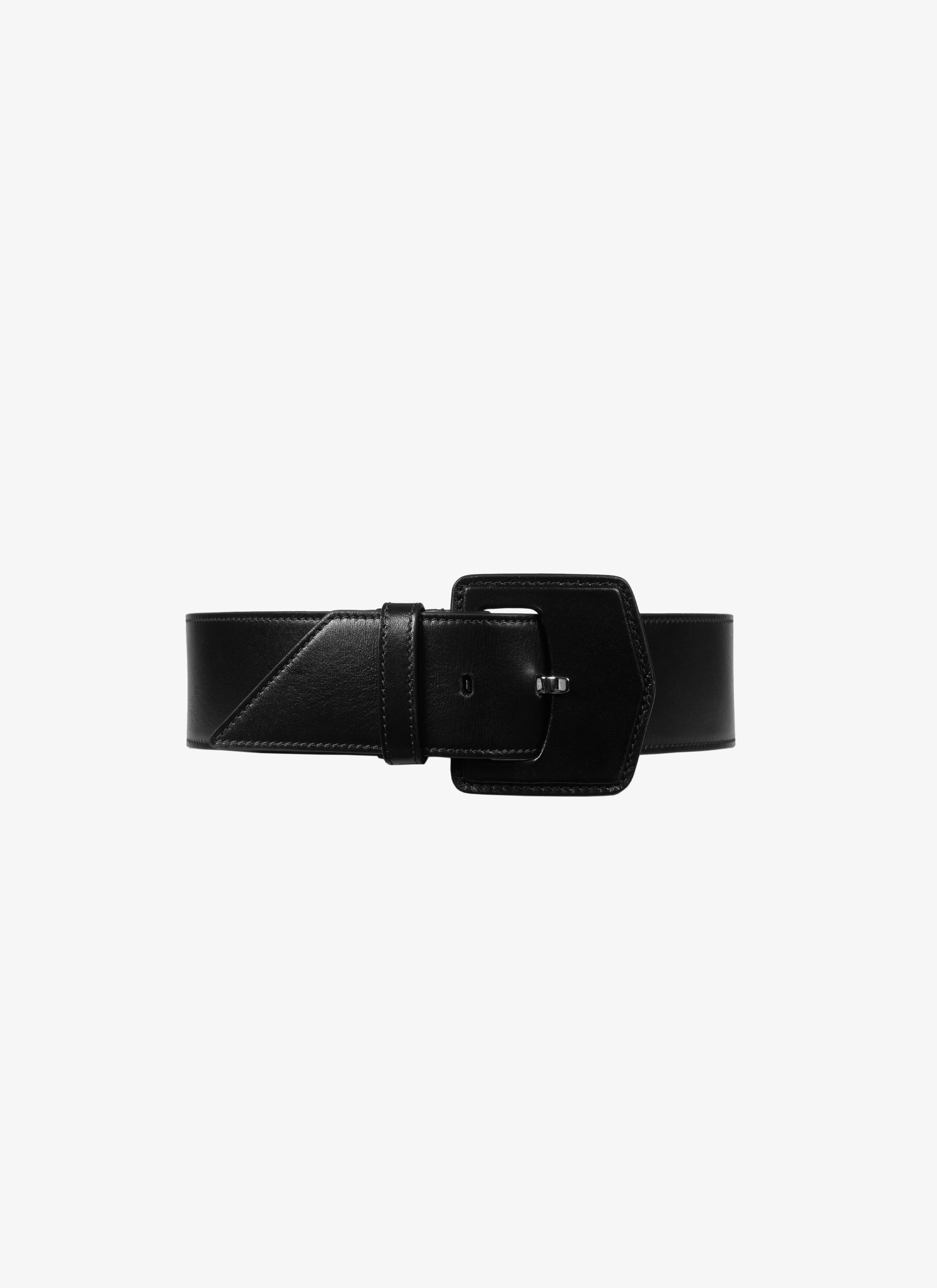 ALAÏA NOIR  CEINTURE CUIR LUX NOIR