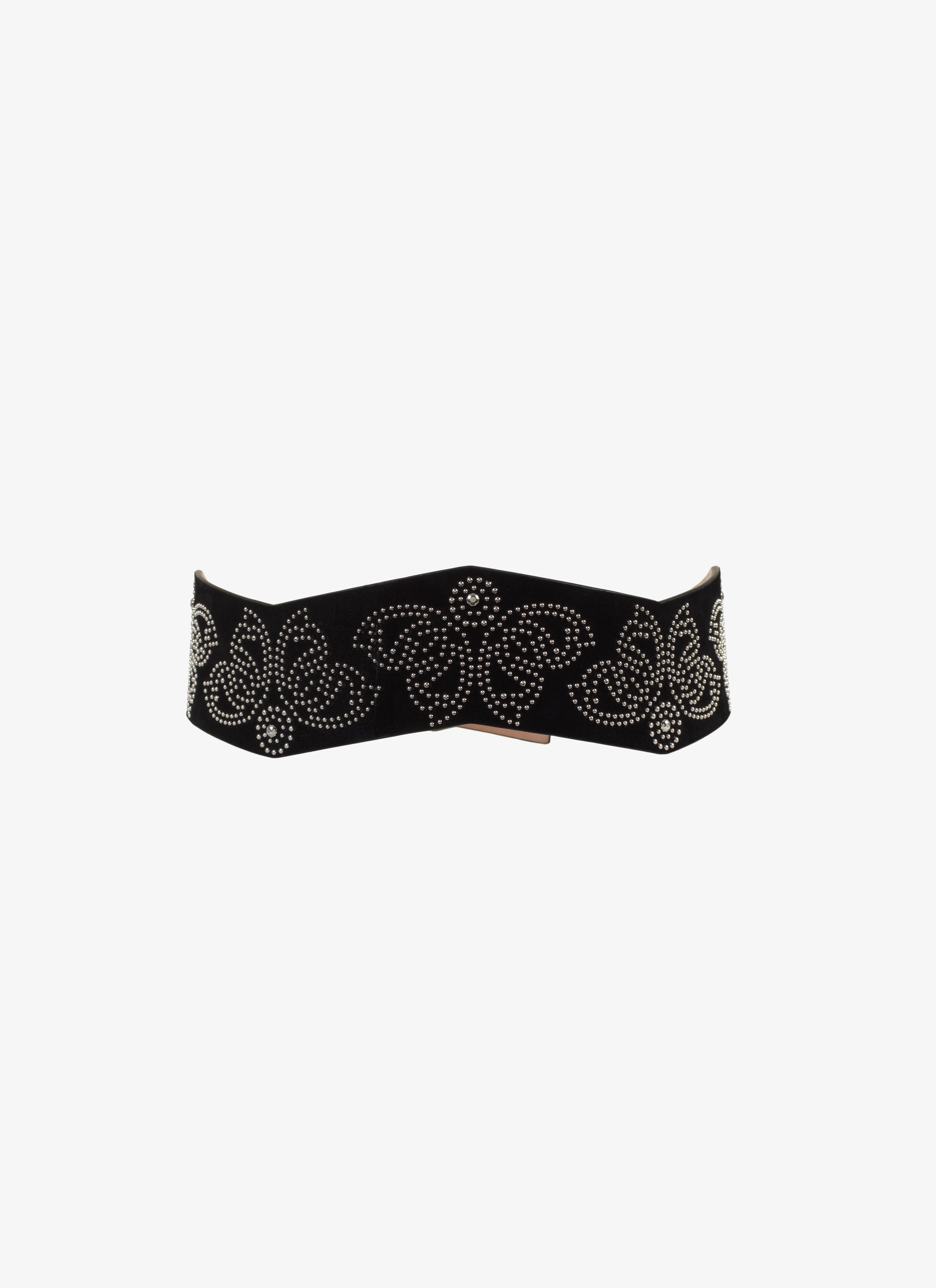 Faceted Calfskin Belt Faceted Calfskin Belt - maison-alaia.com