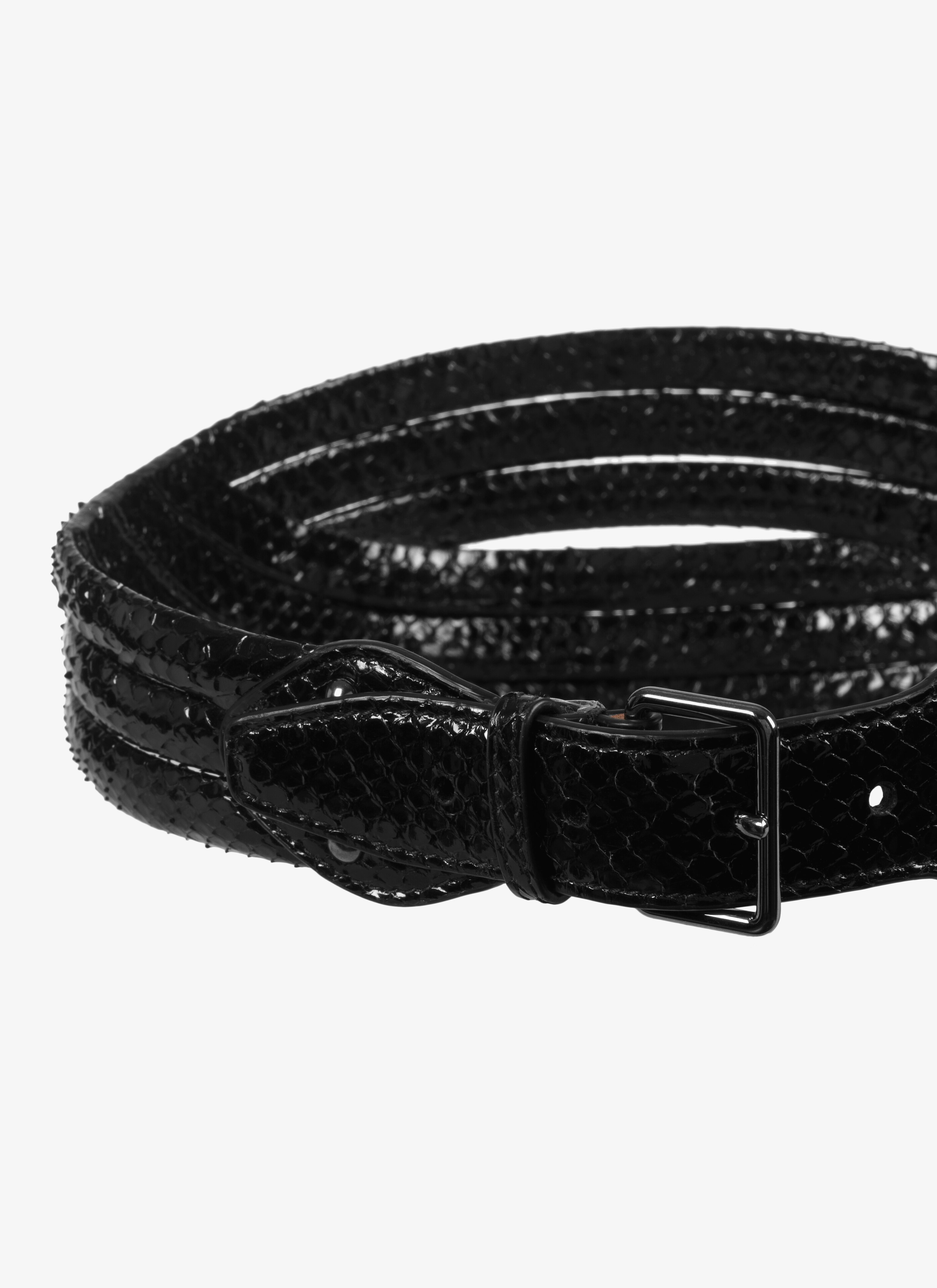 Python Three-Band Belt Python Three-Band Belt - maison-alaia.com