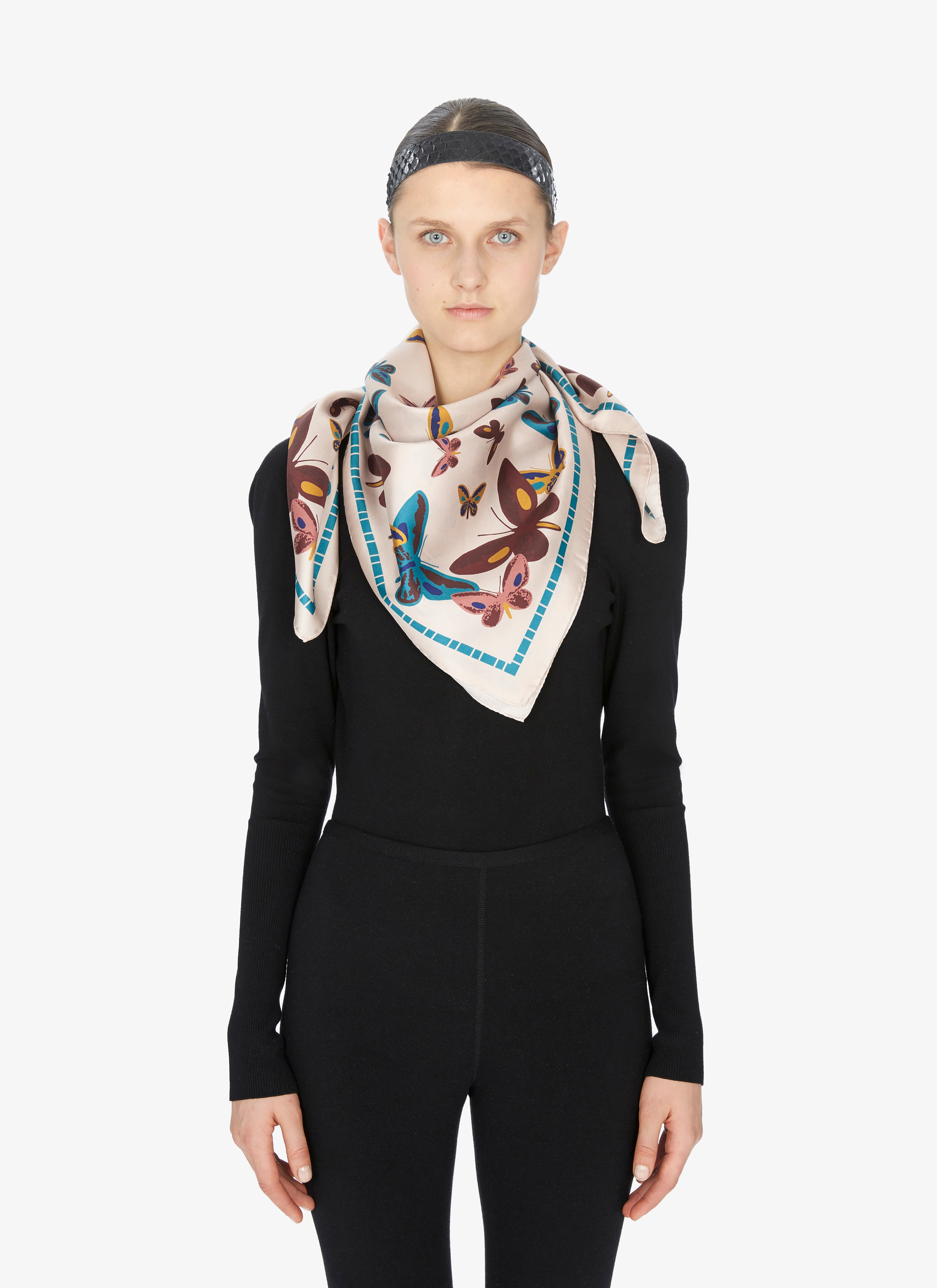 Silk Butterfly Scarf Silk Butterfly Scarf - maison-alaia.com