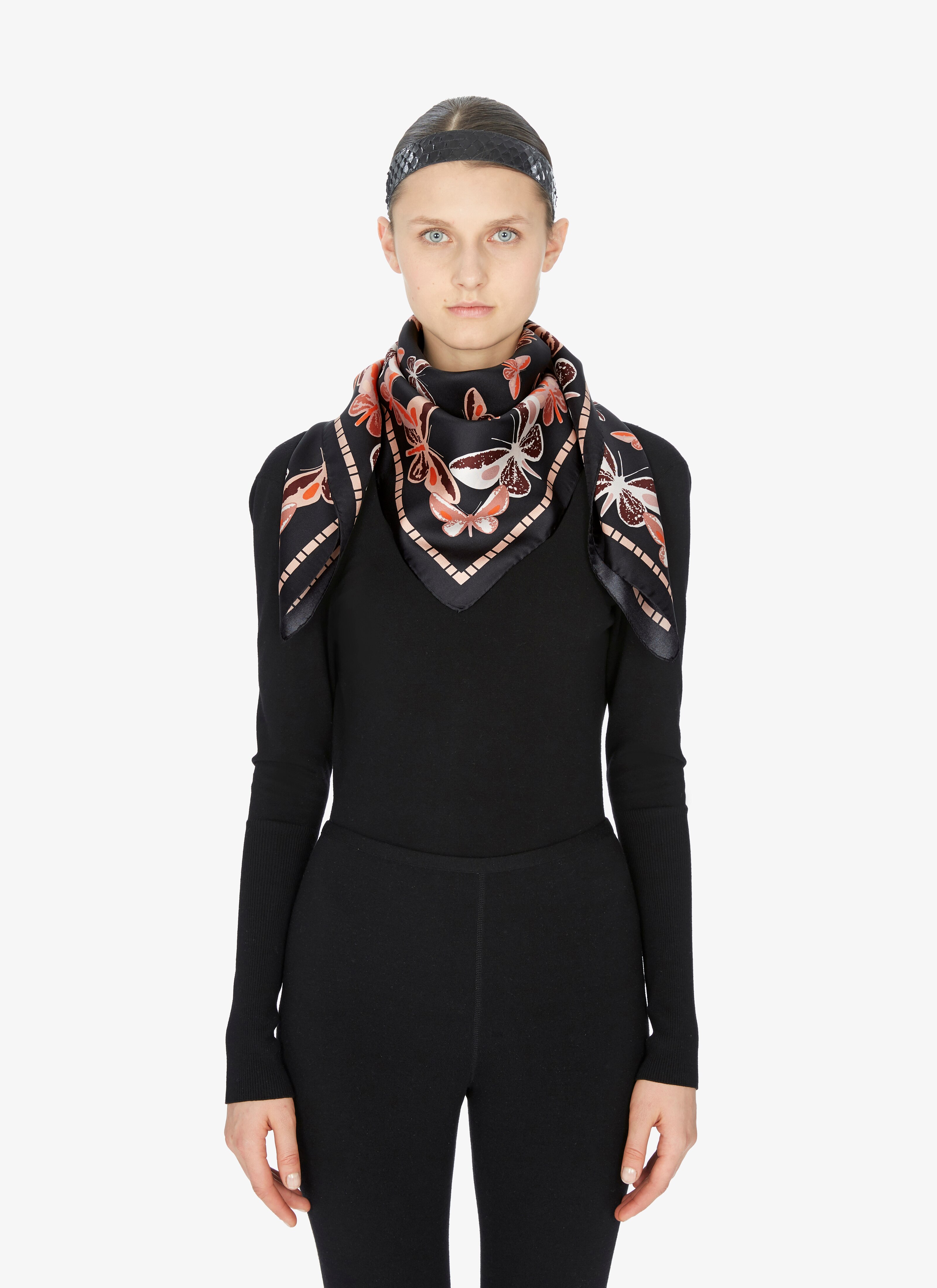 Silk Butterfly Scarf Silk Butterfly Scarf - maison-alaia.com