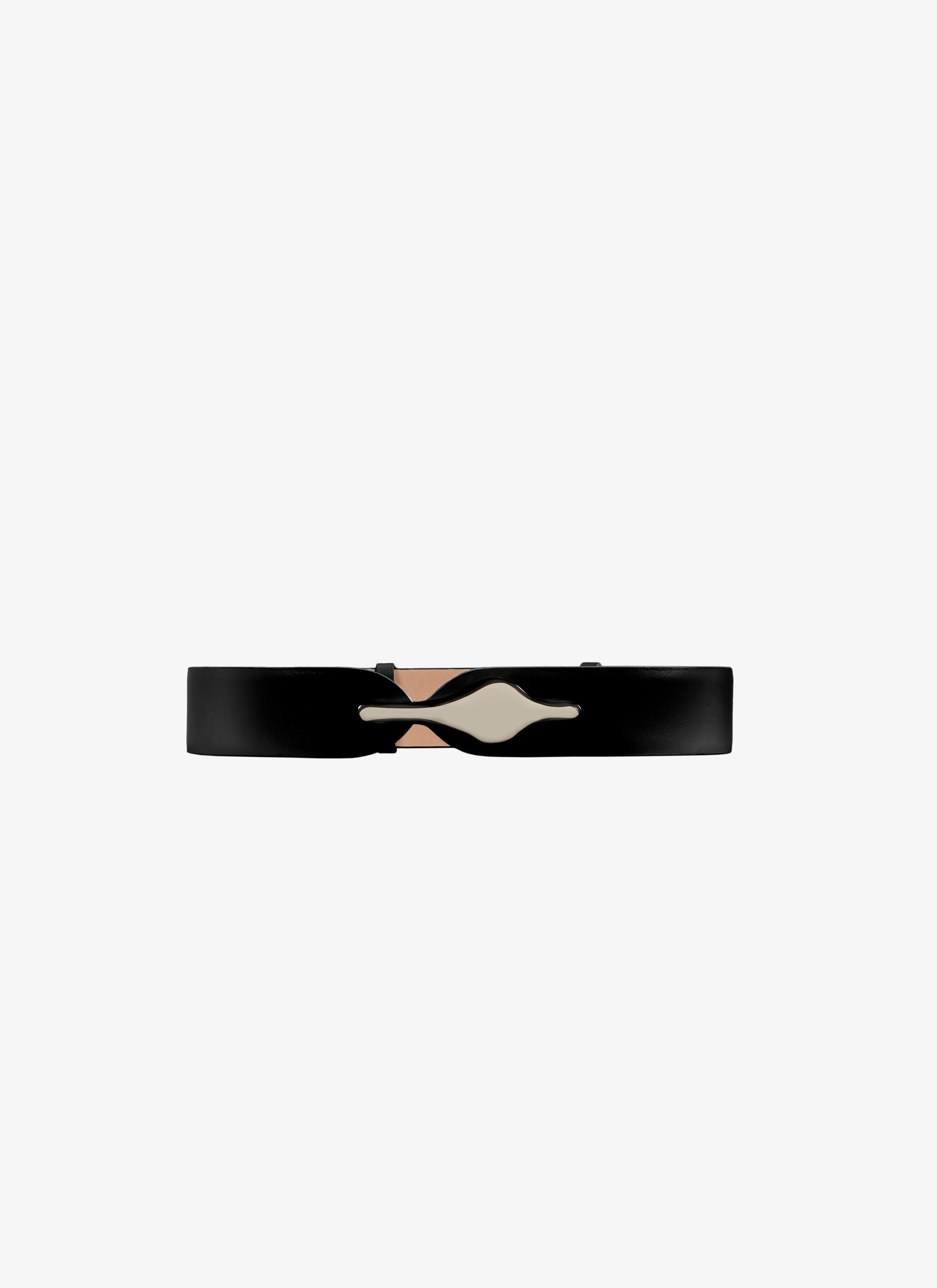 ALAÏA BLACK  BELT CUIR LUX BLACK