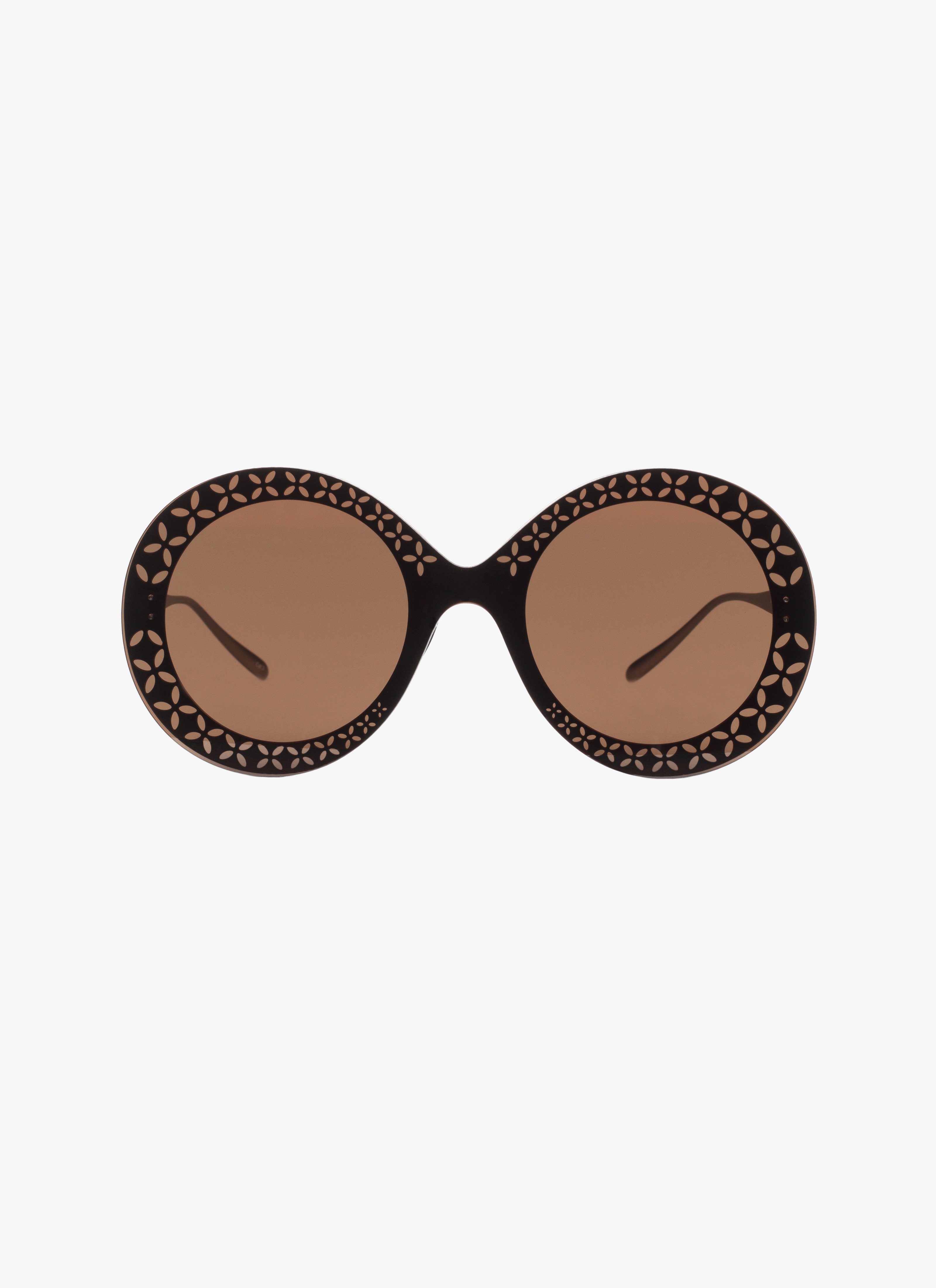 ALAÏA  GLASSES SILVER/BLACK RUTENIO-RUTENIO-MARRONE