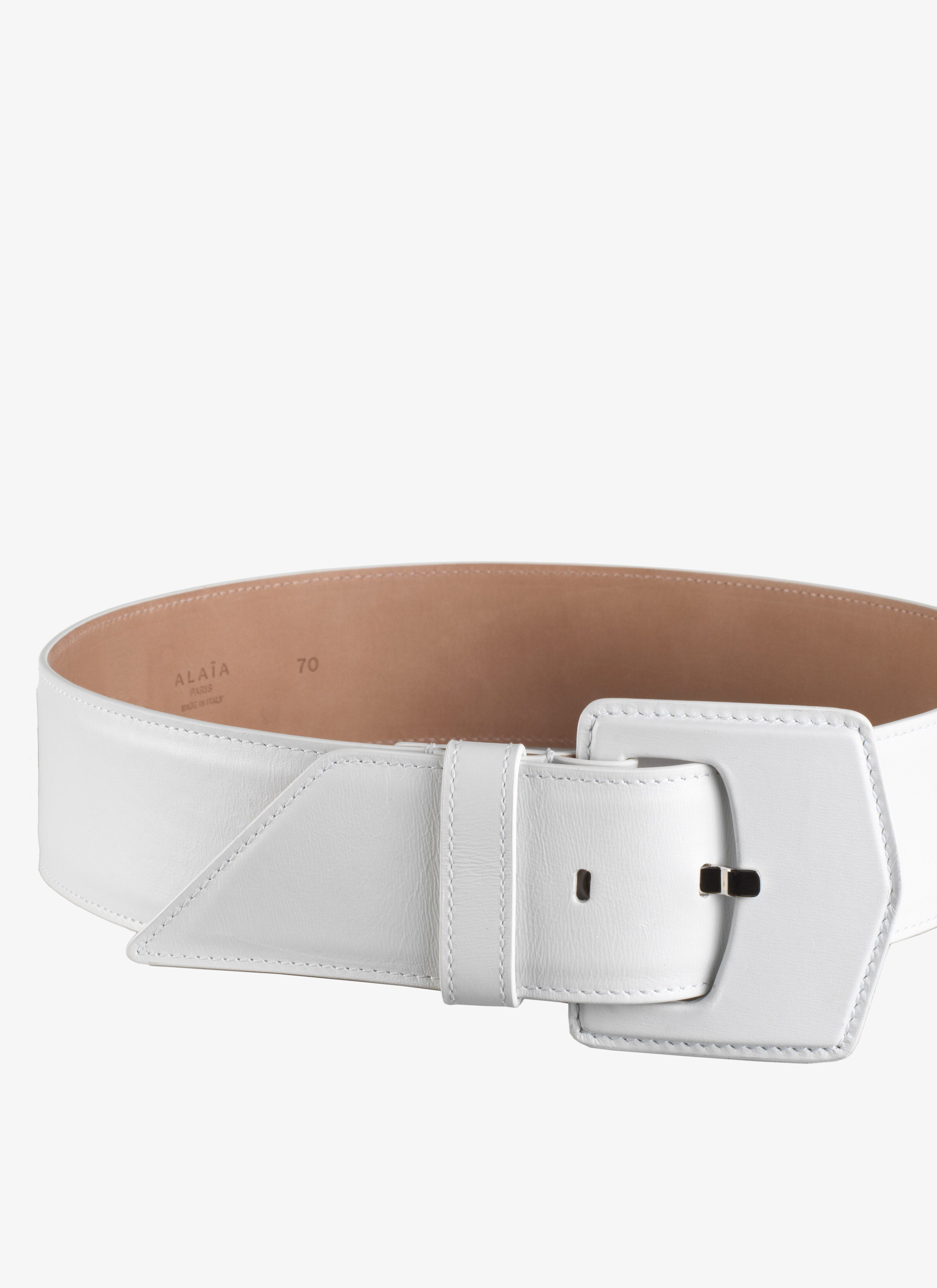Geometric Calfskin Belt Geometric Calfskin Belt - maison-alaia.com