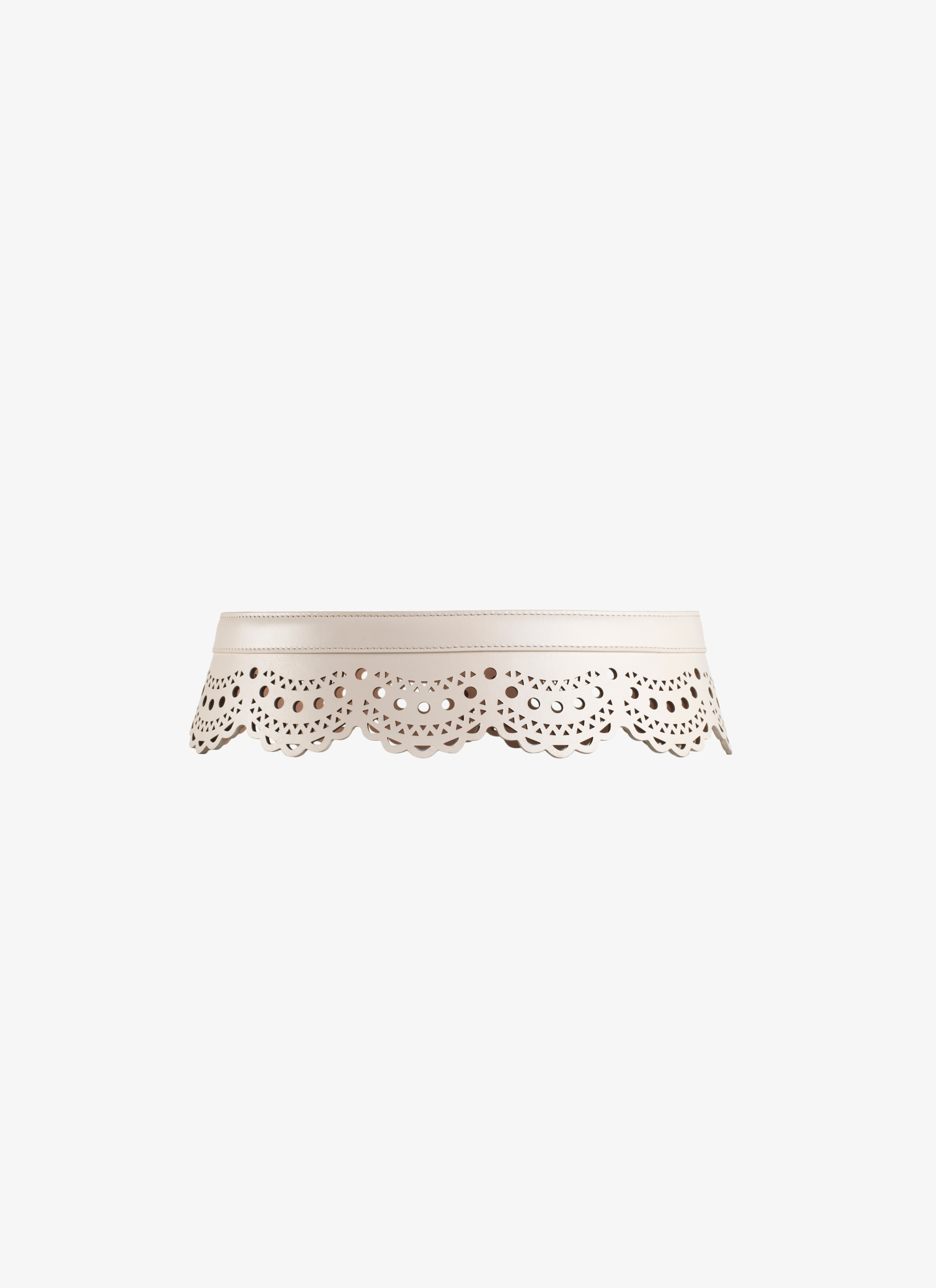 Laser-Cut Calfskin Corset Belt Laser-Cut Calfskin Corset Belt - maison-alaia.com