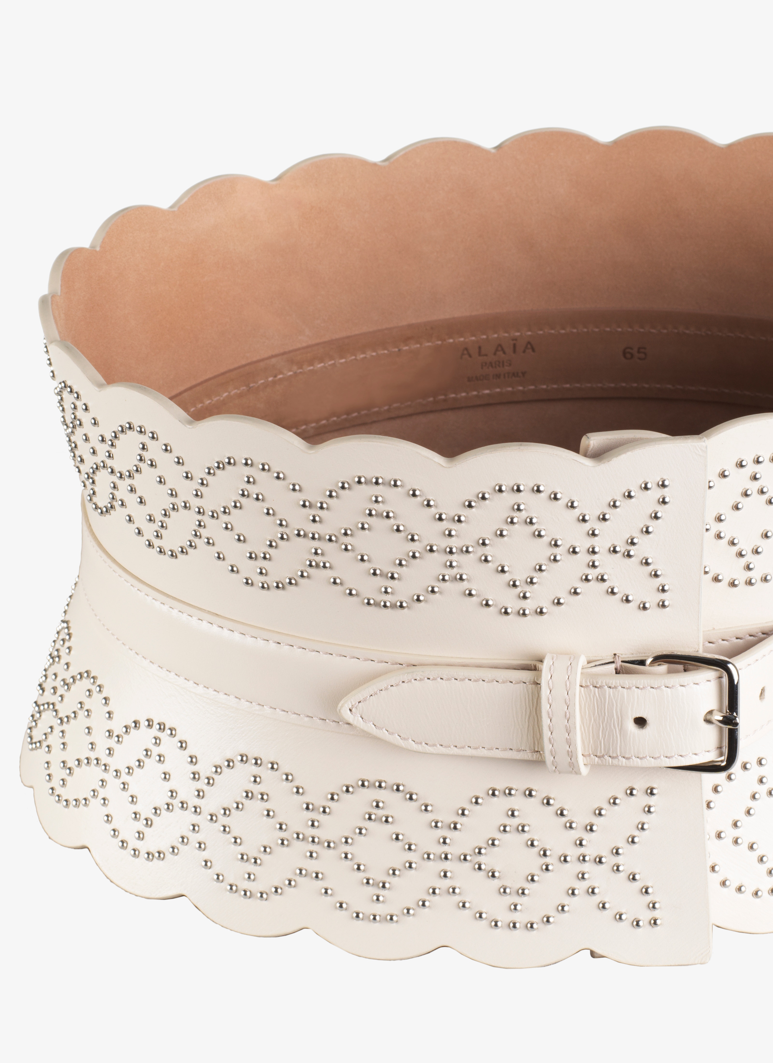 Arabesque Calfskin Corset Belt Arabesque Calfskin Corset Belt - maison-alaia.com