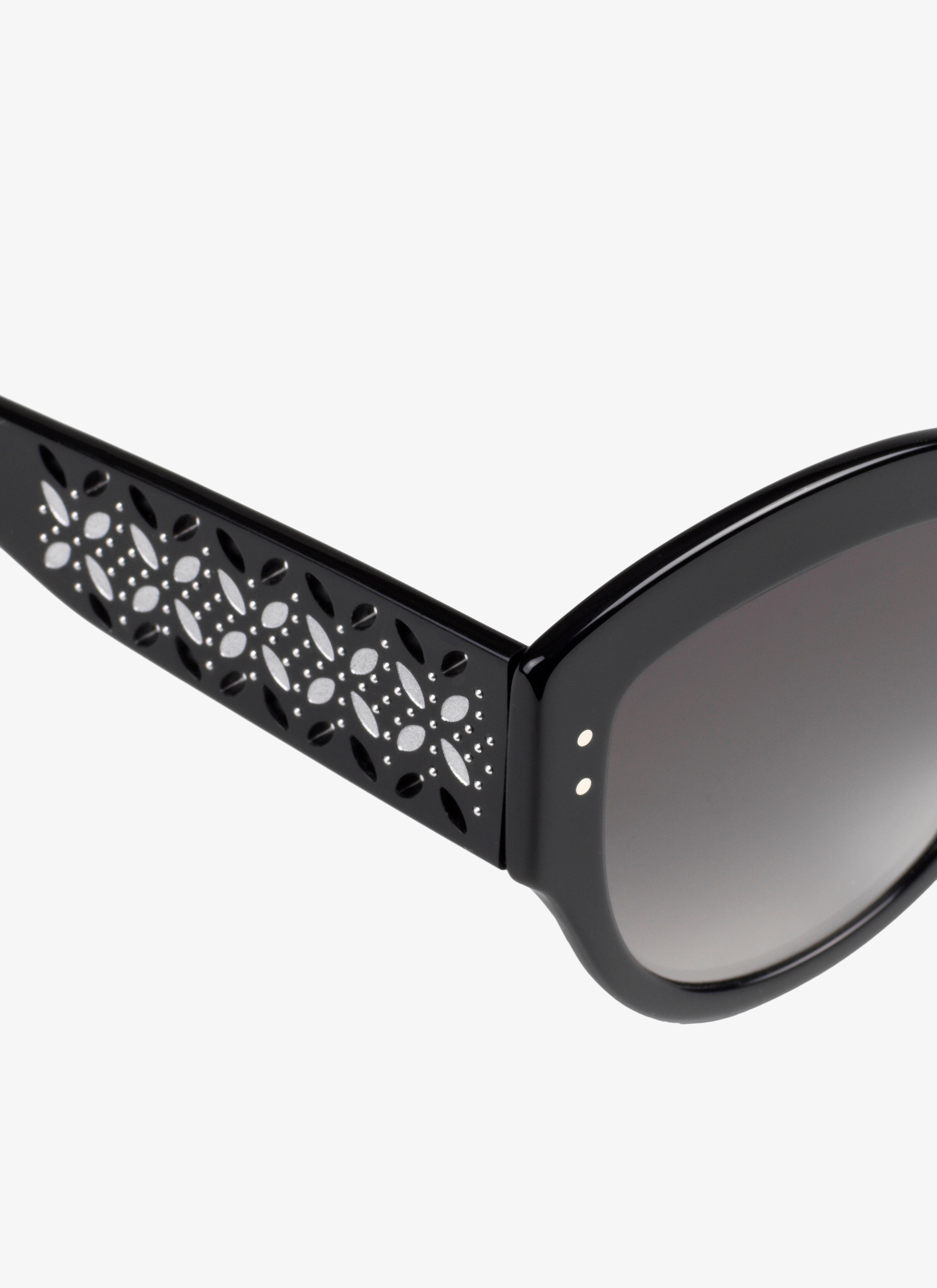 ALAÏA BLACK-BLACK-GRAY SUNGLASSES