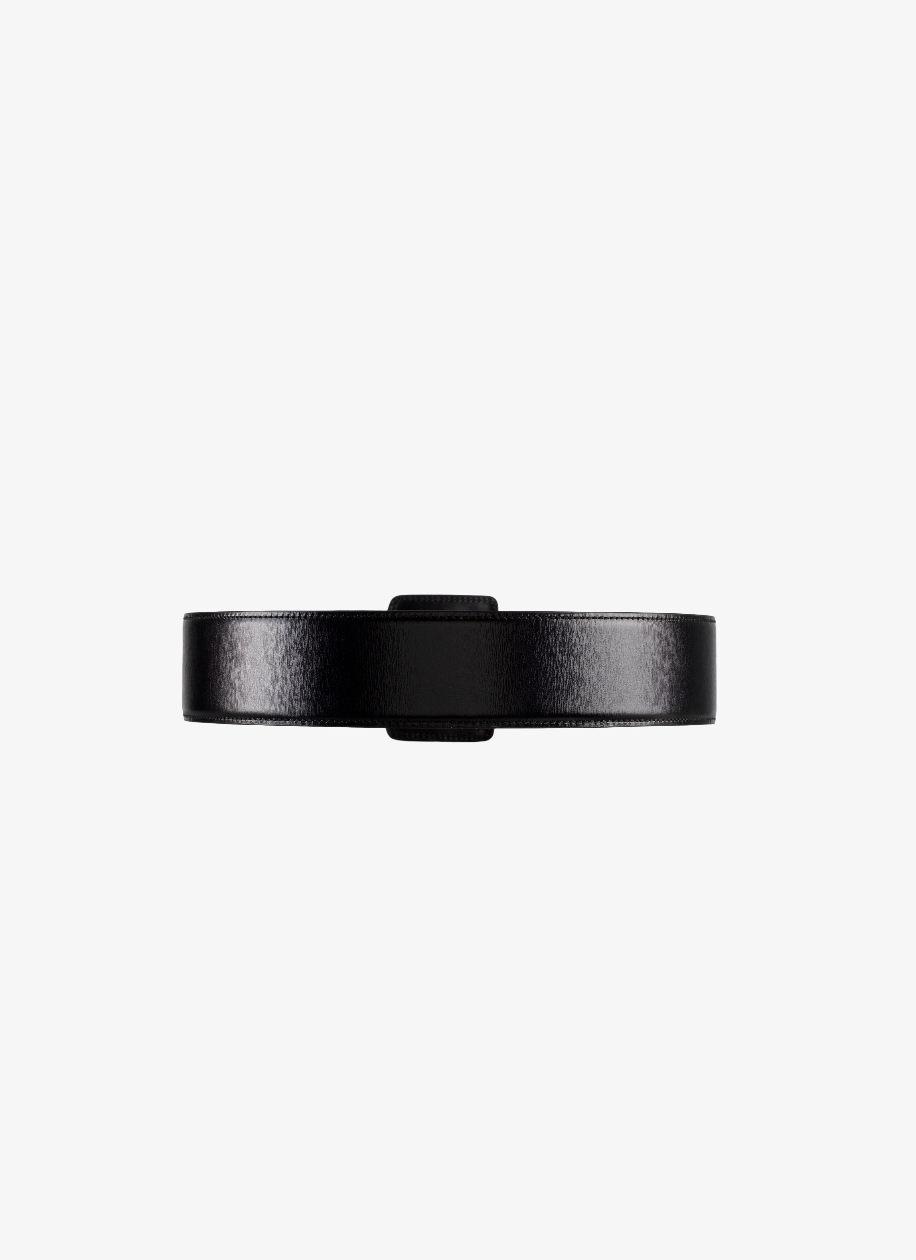 ALAÏA BLACK LEATHER BELT