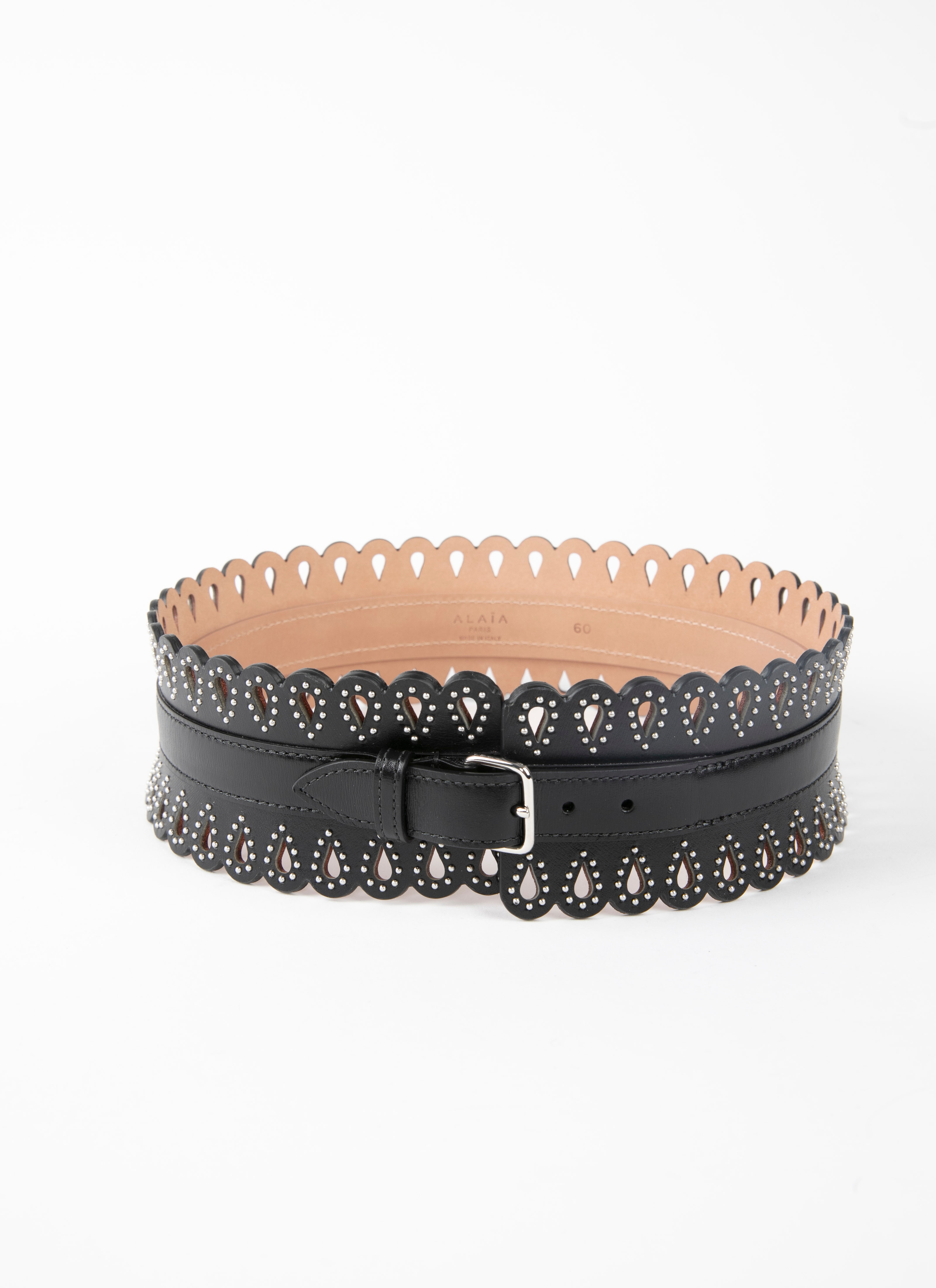 ALAÏA BLACK BELTS