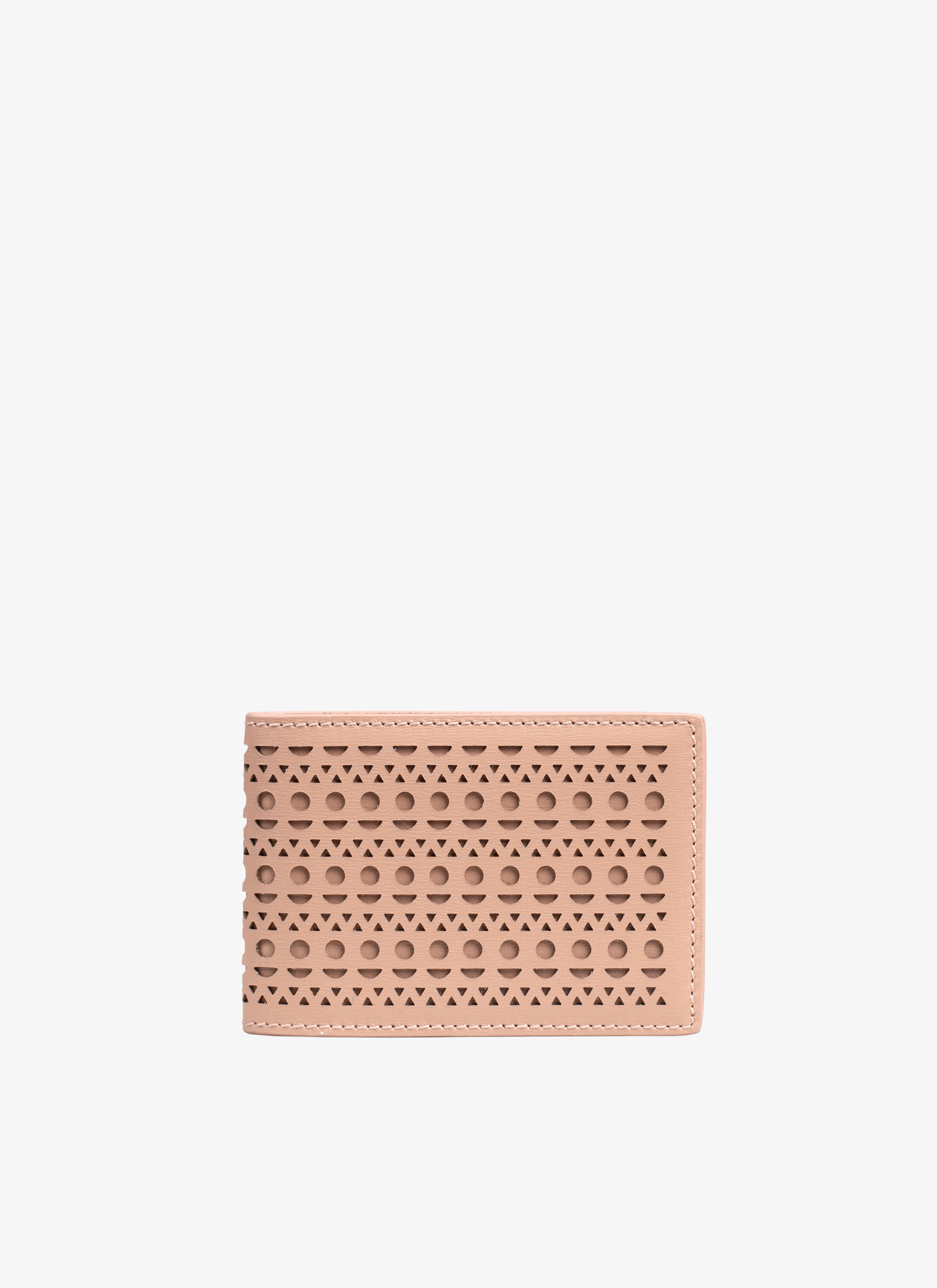 ALAÏA SAND KARTENETUI AUS LEDER IN AJOUR-OPTIK
