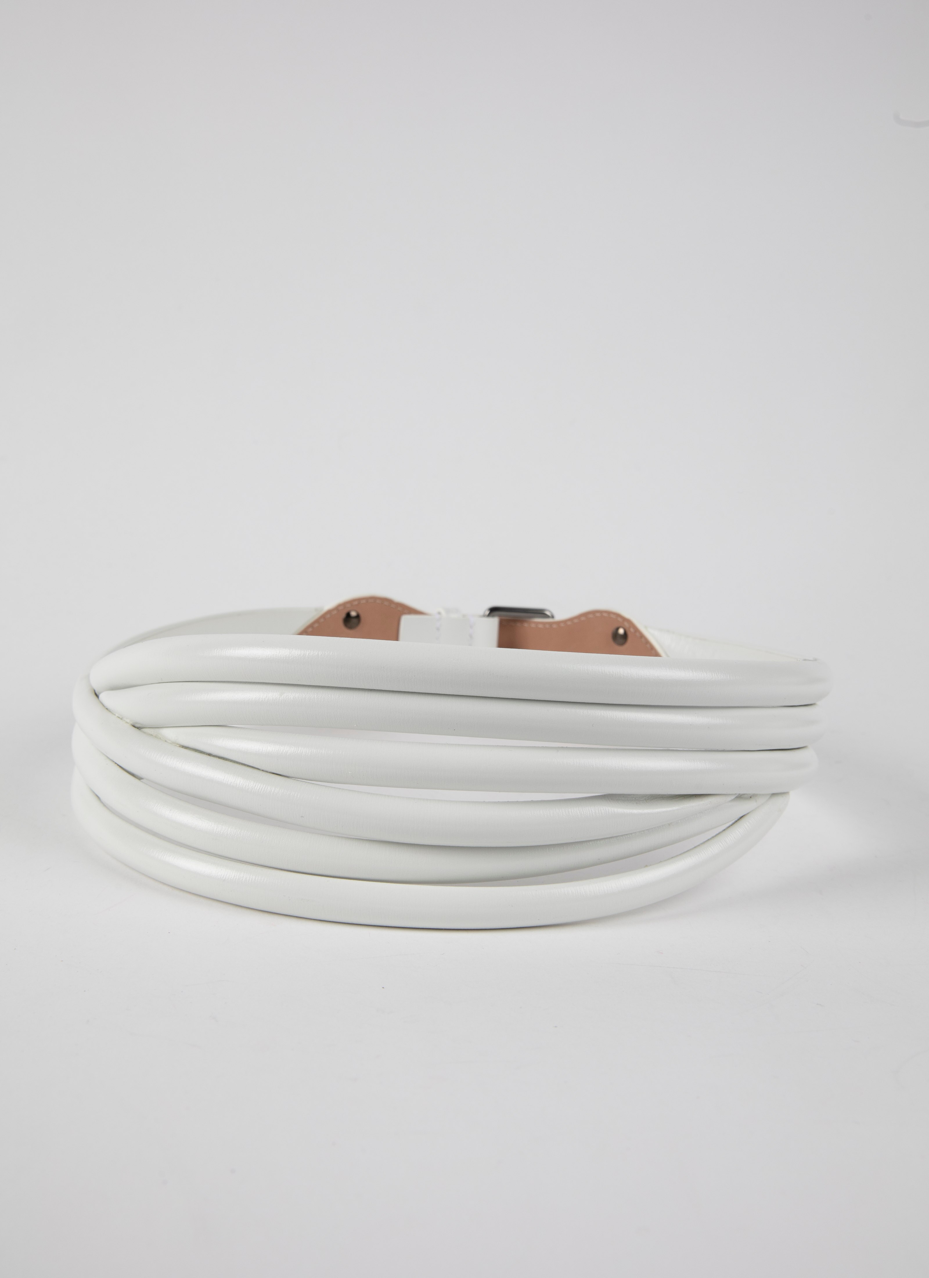 ALAÏA OPTIC WHITE BELTS