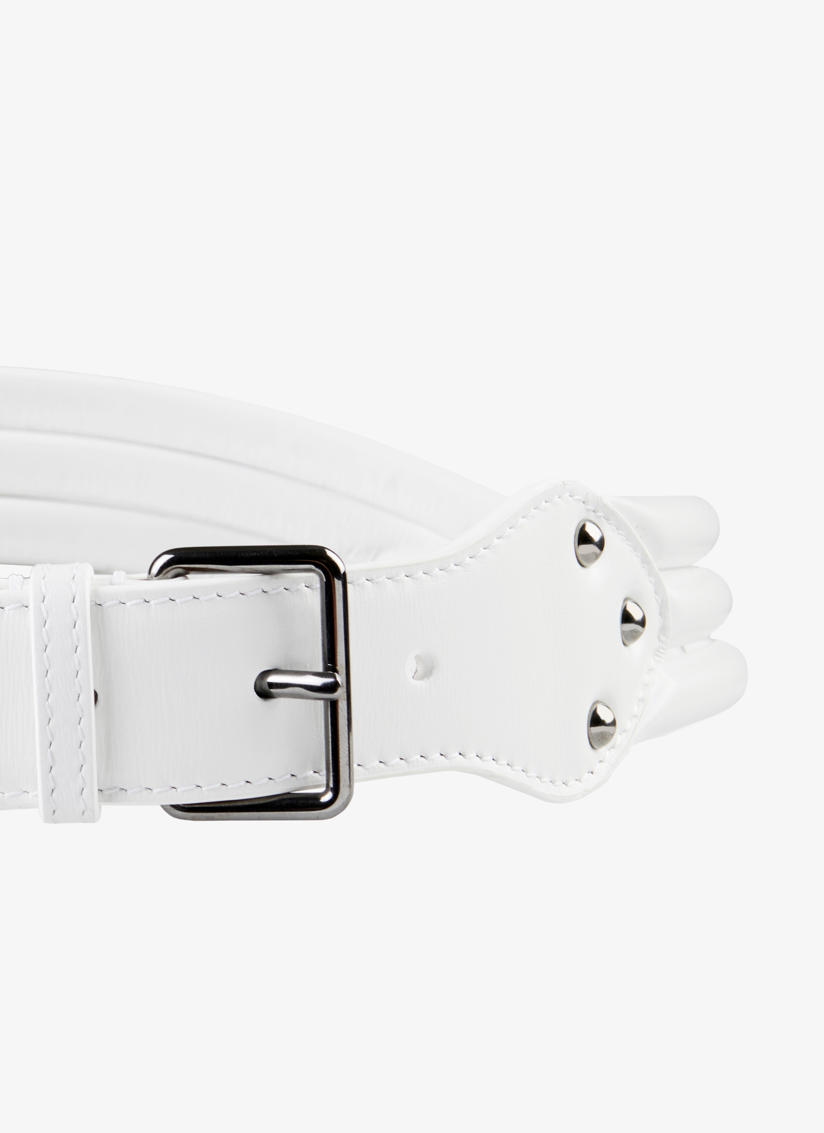 ALAÏA OPTIC WHITE BELTS